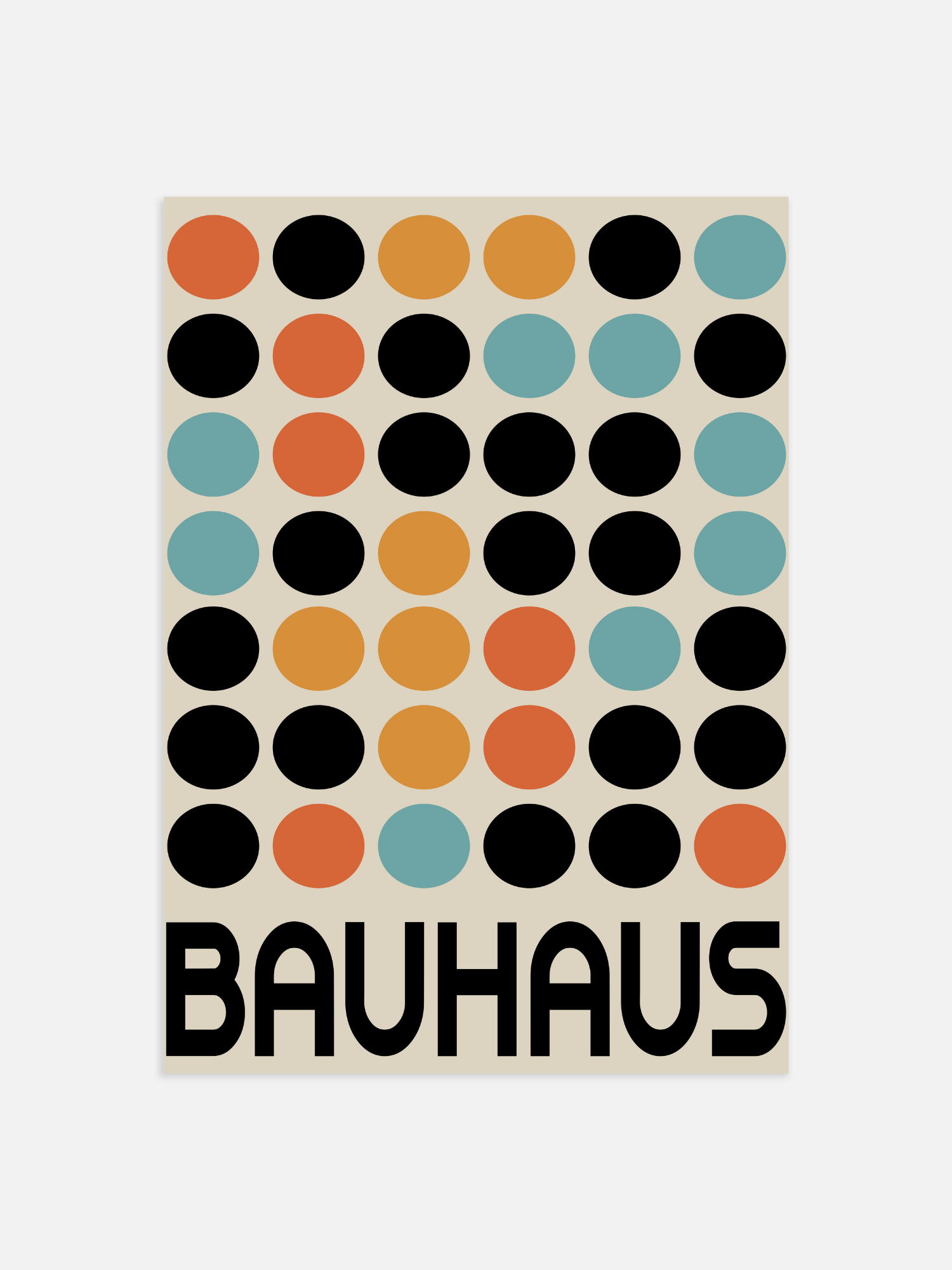 Bauhaus stippen Poster