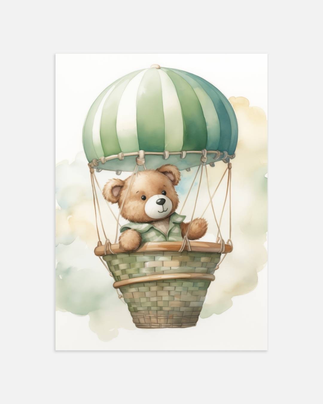 Teddy op luchtavontuur Poster