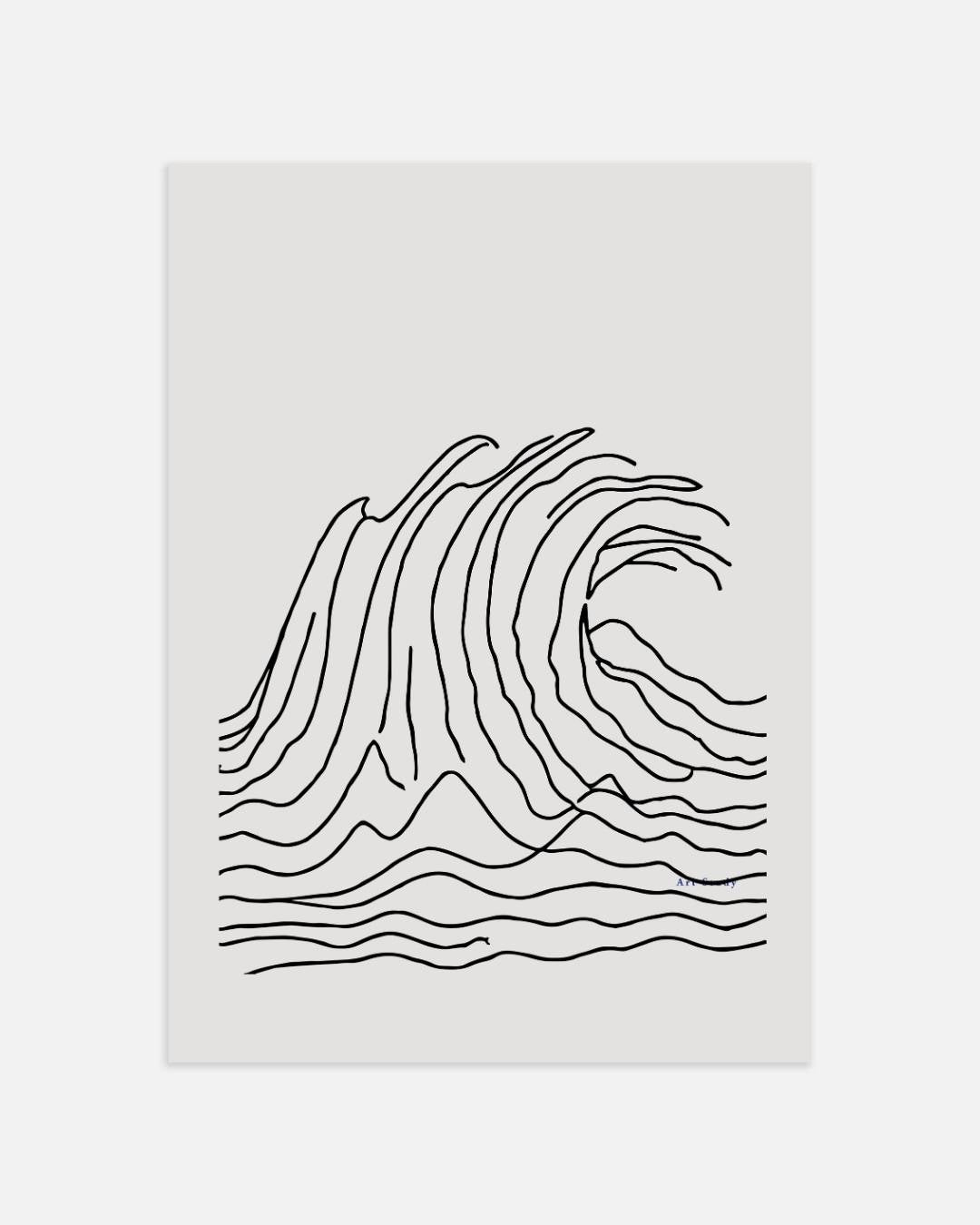 Grote golf lijntekening Poster