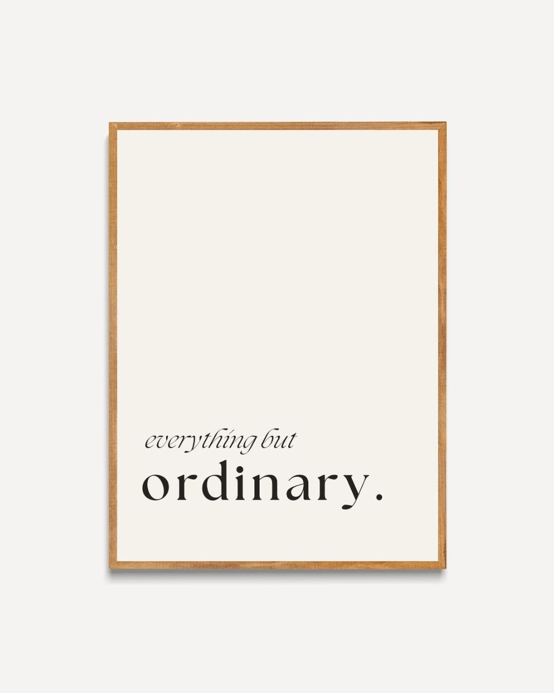 Everything But Ordinary Poster