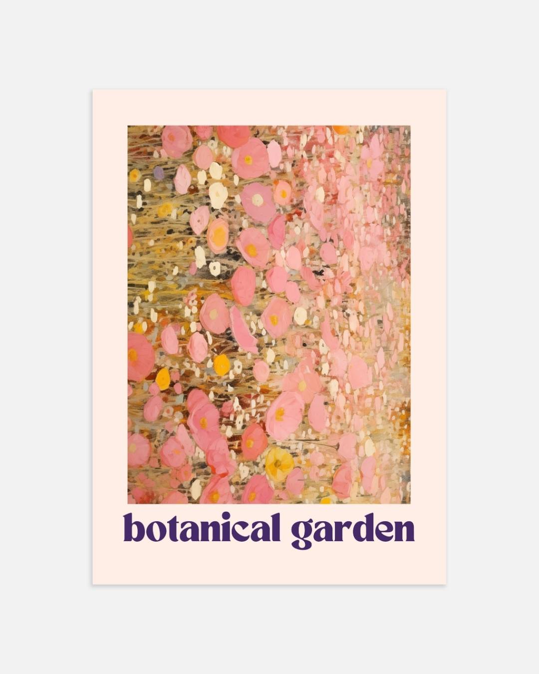 Botanical Flower garden Poster