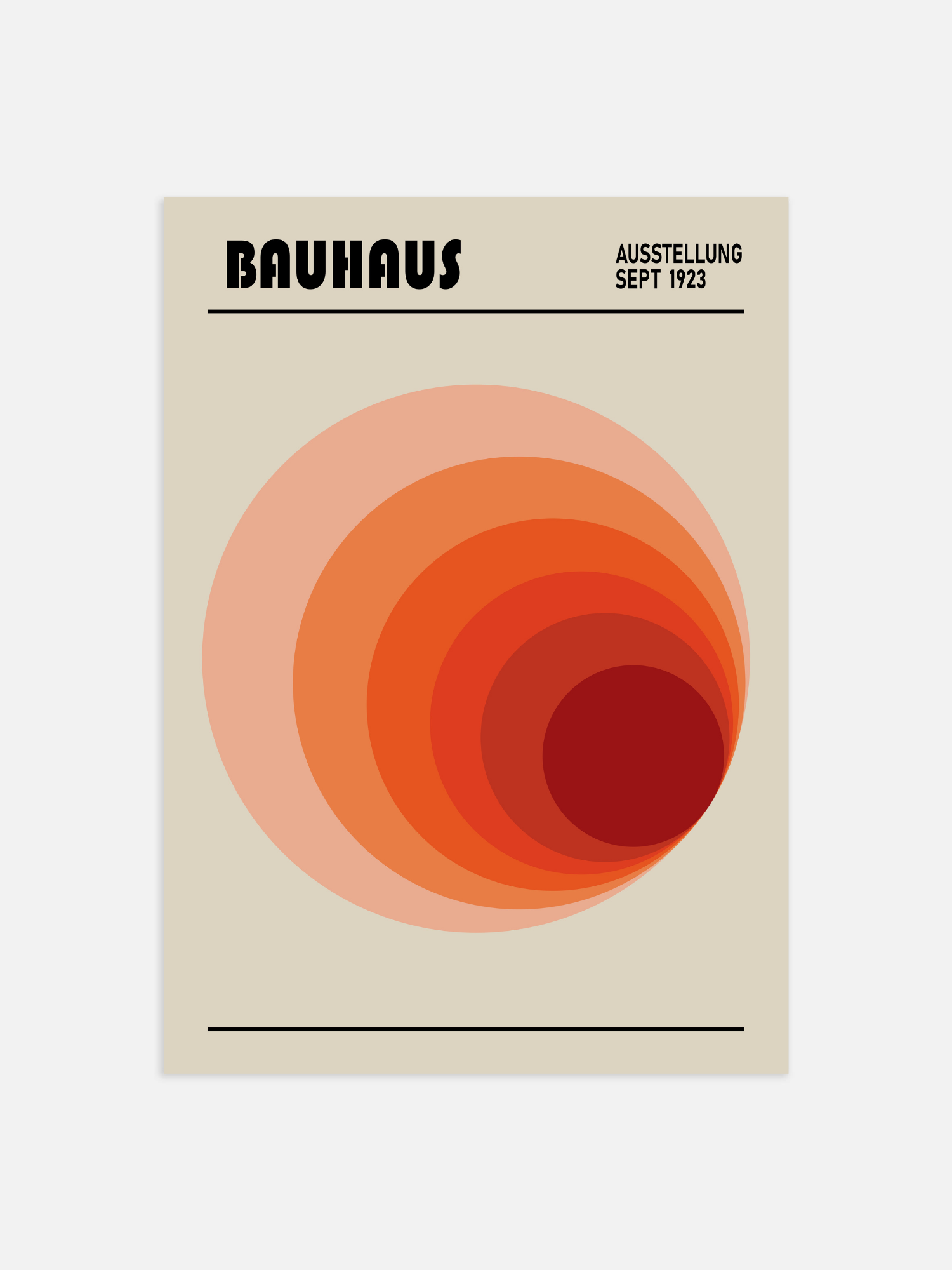 Bauhaus cirkel Poster