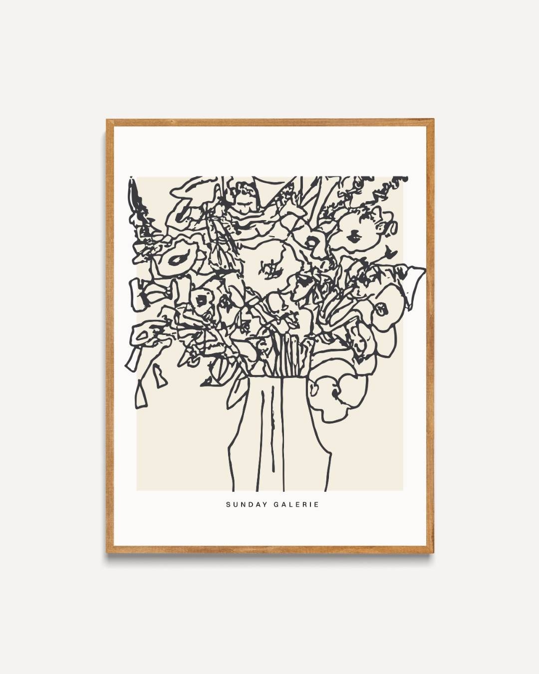 Bloemen in vaas Poster