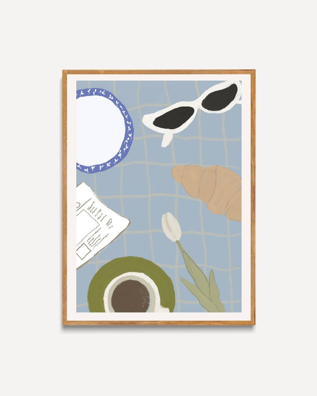 Ontspannen ontbijt Poster