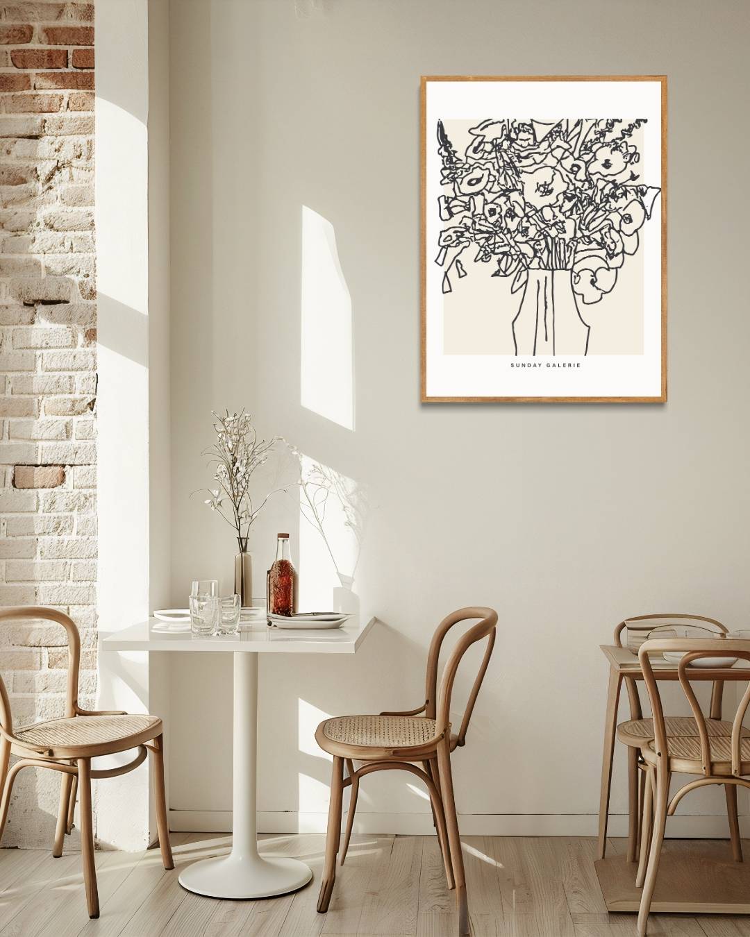 Bloemen in vaas Poster