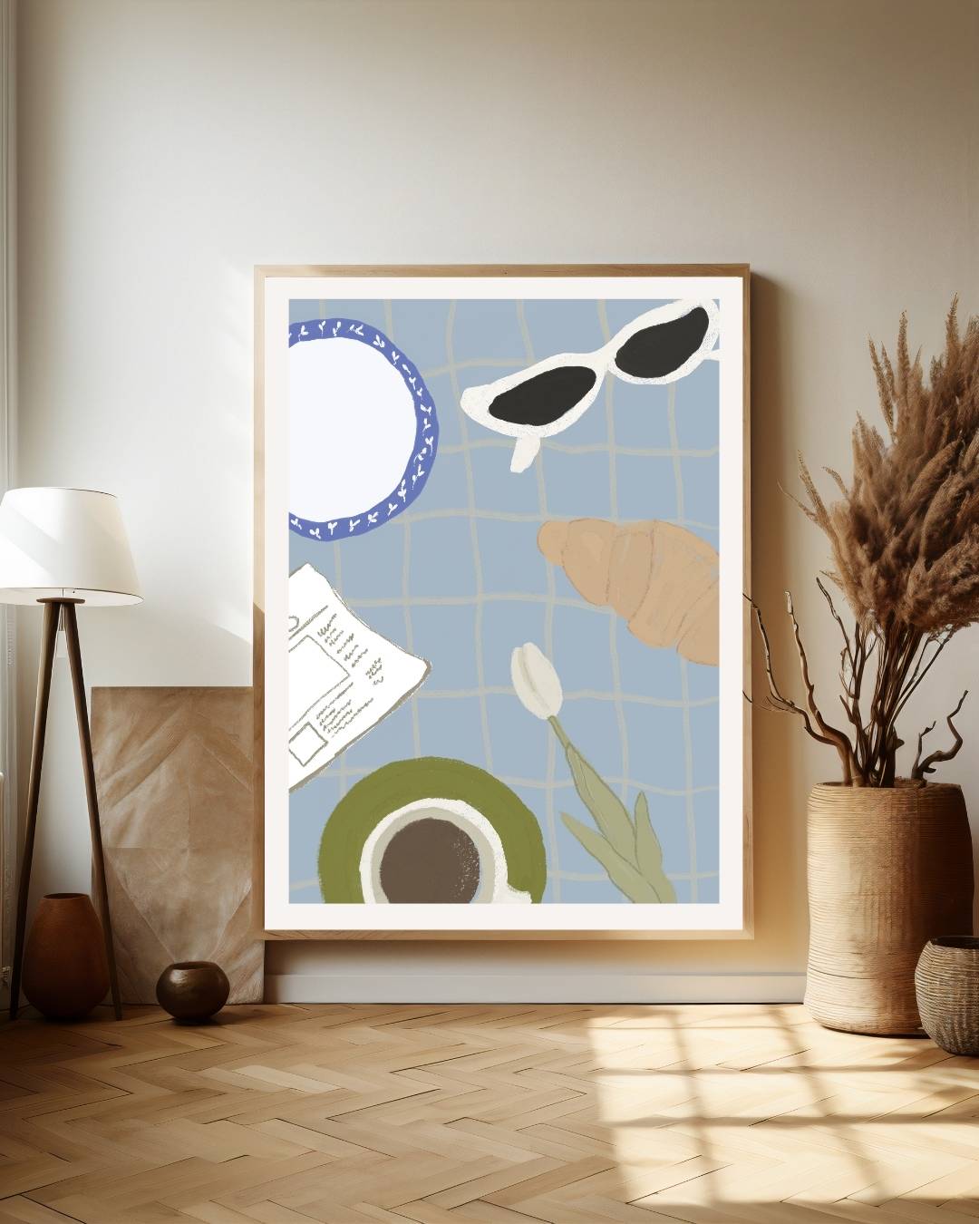 Ontspannen ontbijt Poster