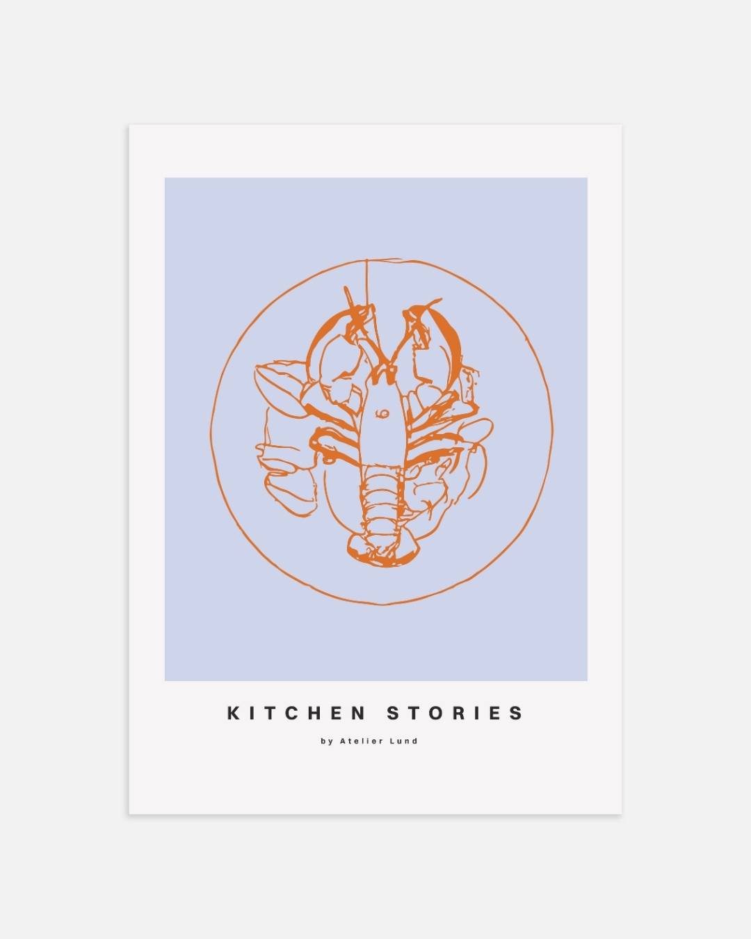 Kreeft op bord Poster