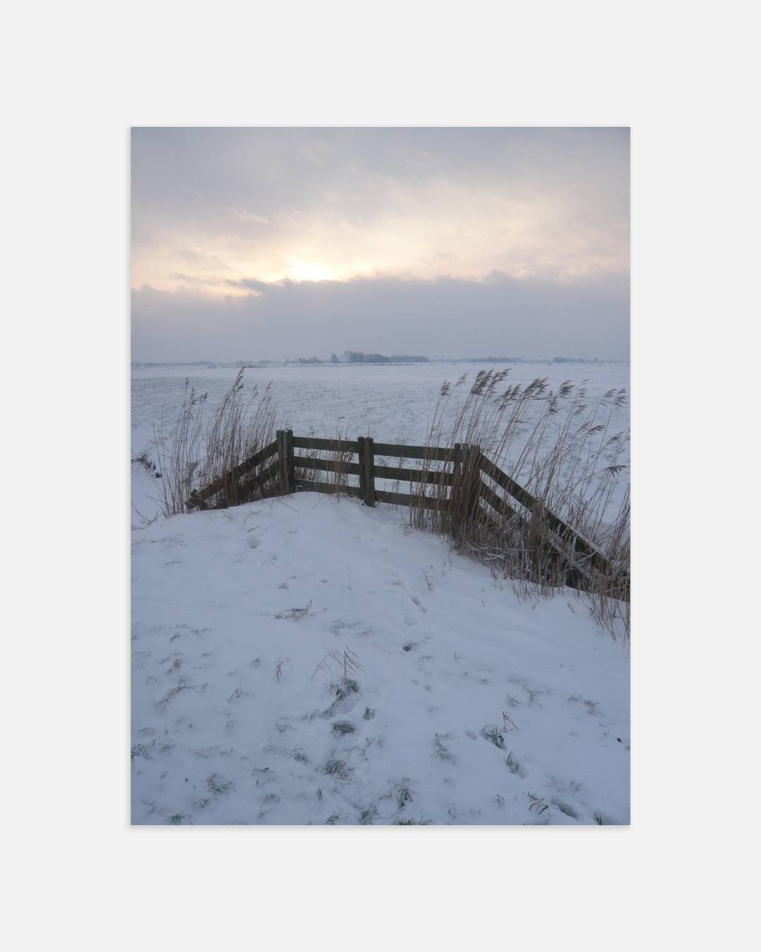 Sereen winterlandschap Poster