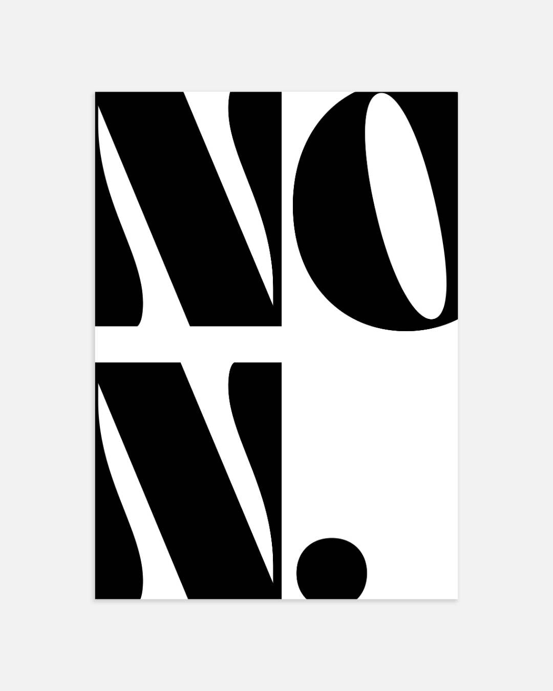 Minimalistische typografie Poster