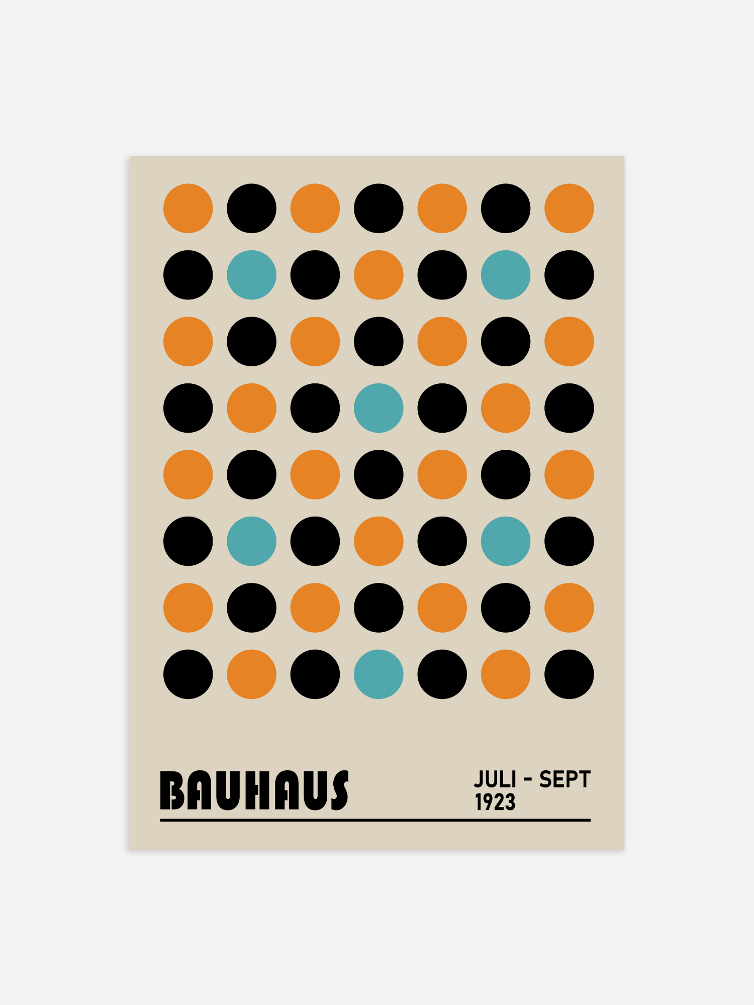 Bauhaus ausstellung sept 23 stippen Poster