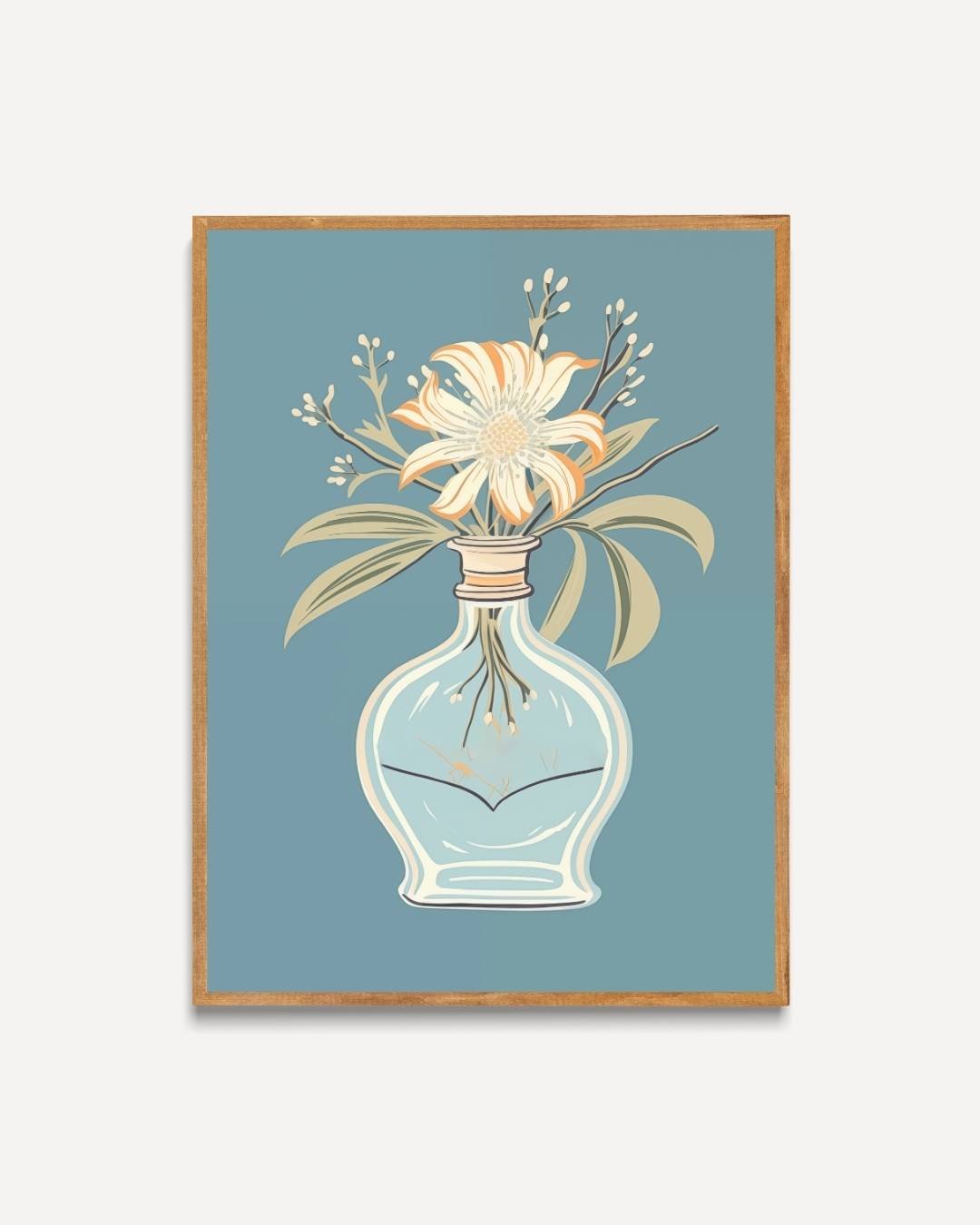 Bloem in vaas Poster