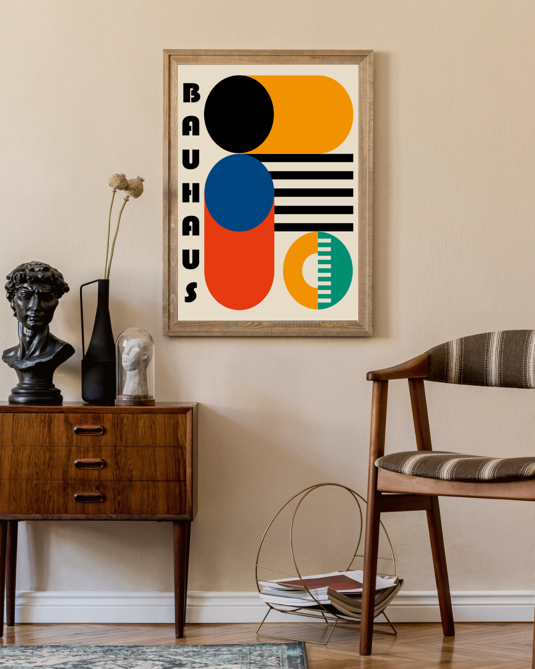 Bauhaus rood Poster