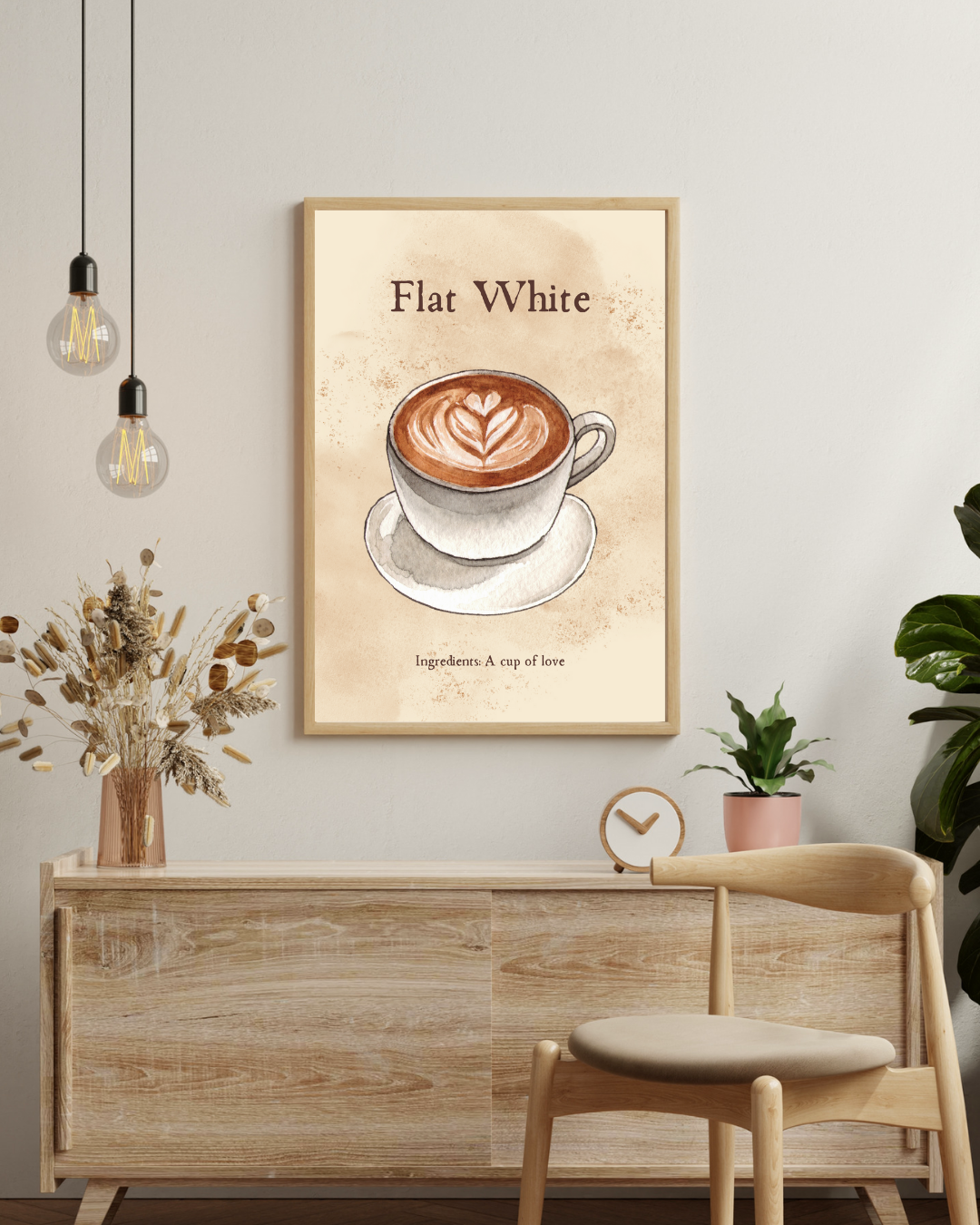 Flat white Poster