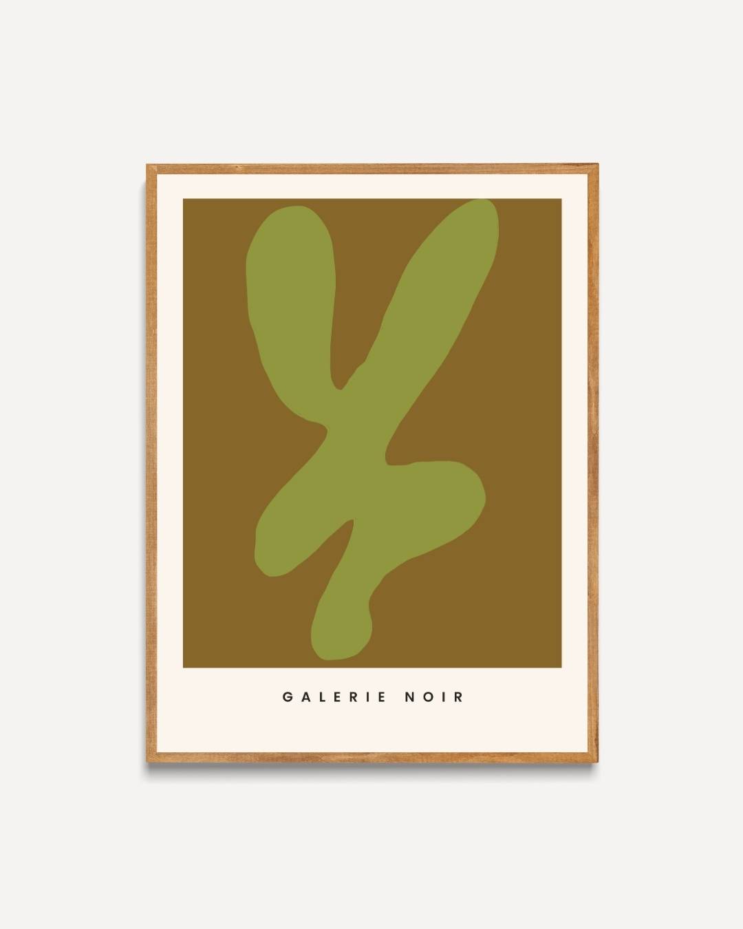 Abstracte groene vorm Poster