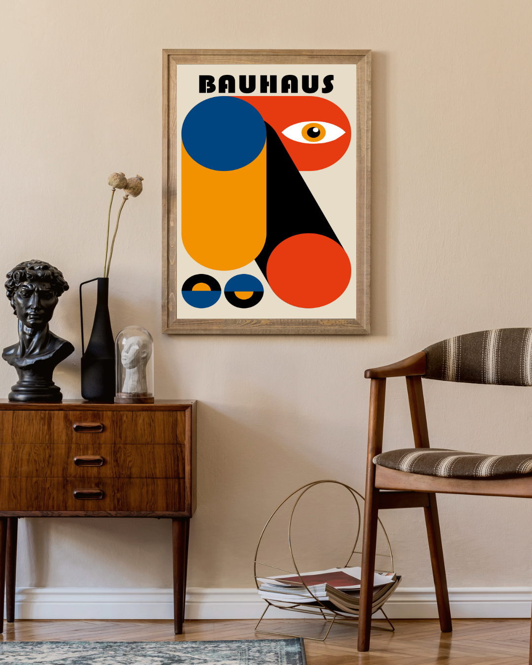 Bauhaus rood oog Poster
