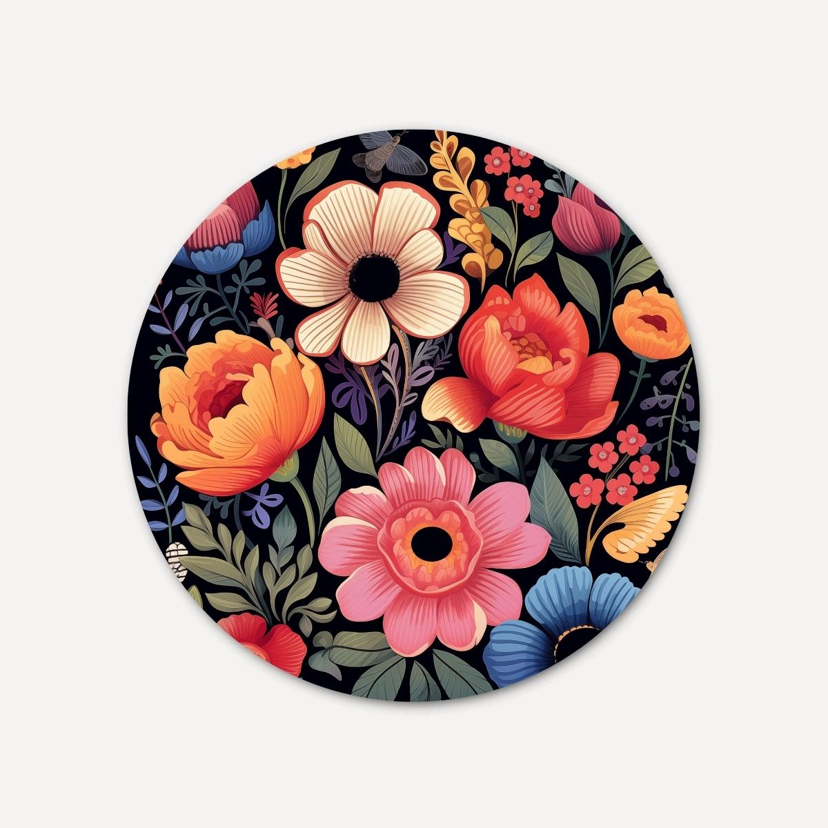 Bloemenpracht Muurcirkel-WallArtistic