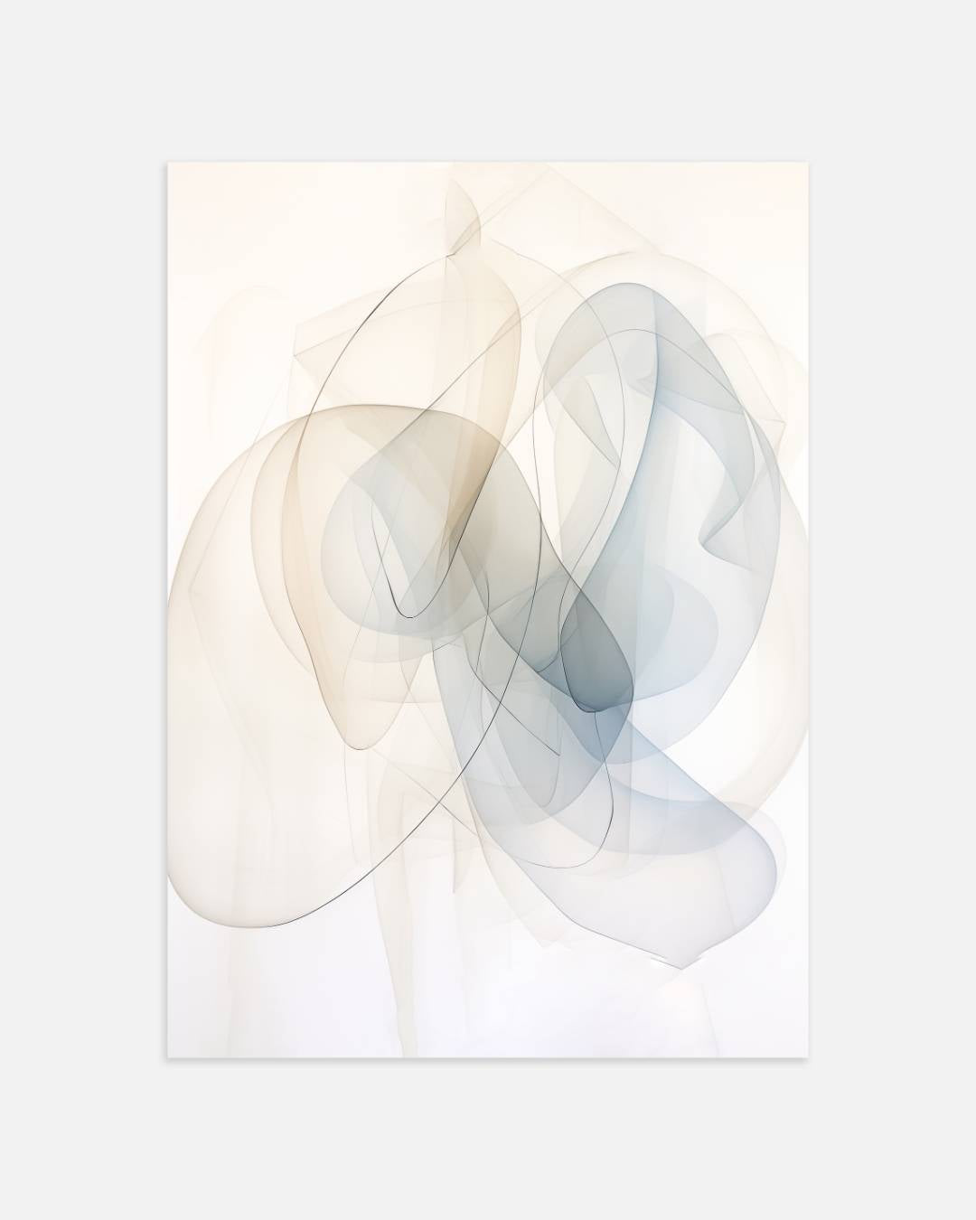 Abstracte lijnen in pastel Poster