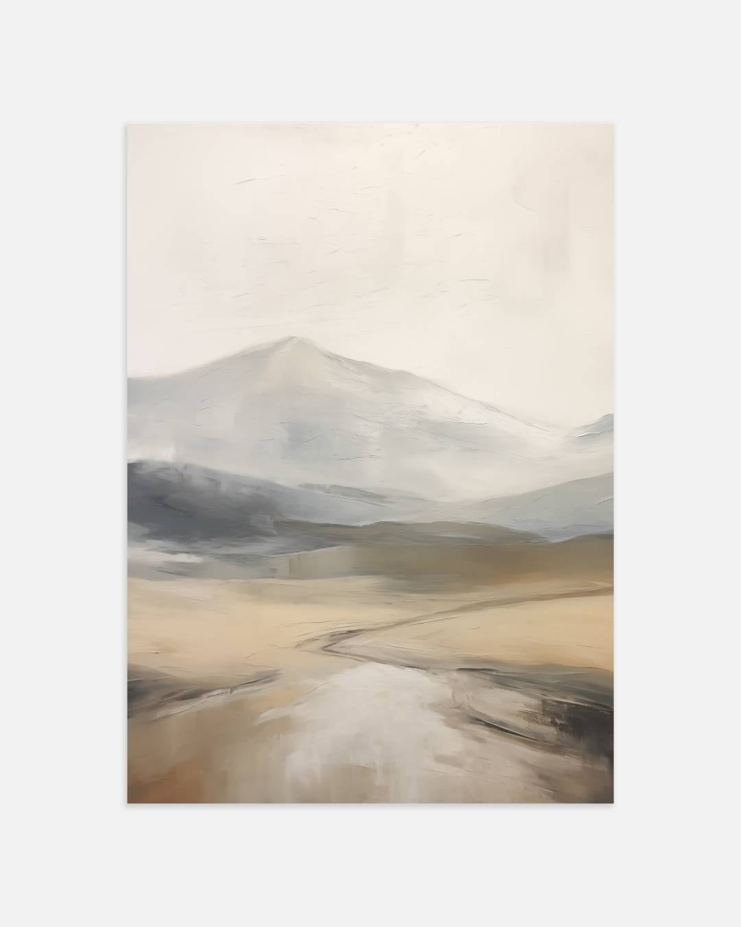 Verloren pad in bergen Poster