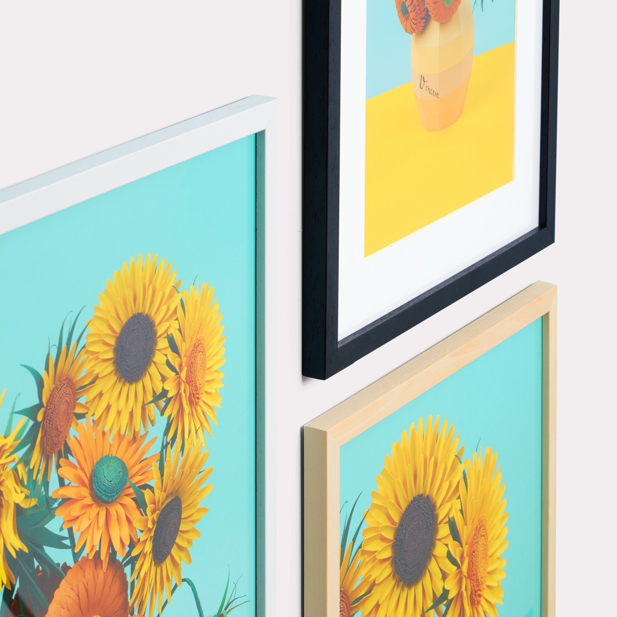 Weißer Wechselrahmen