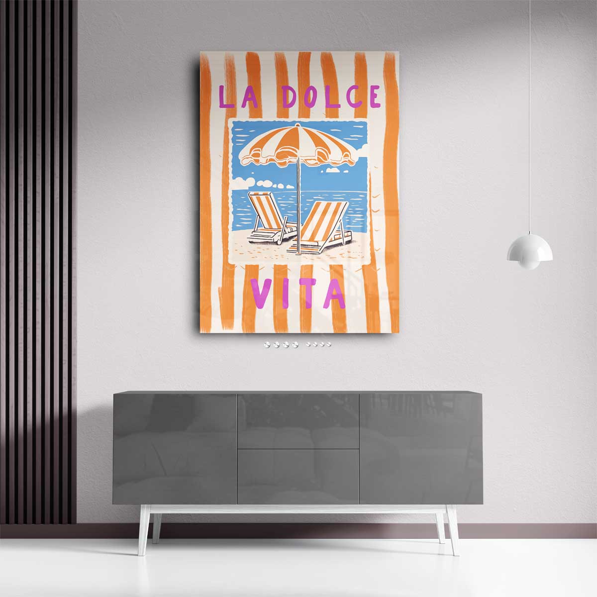 La dolce vita aan zee Kunstwerk-canvas-dibond-plexiglas-wanddecoratie-WallArtistic