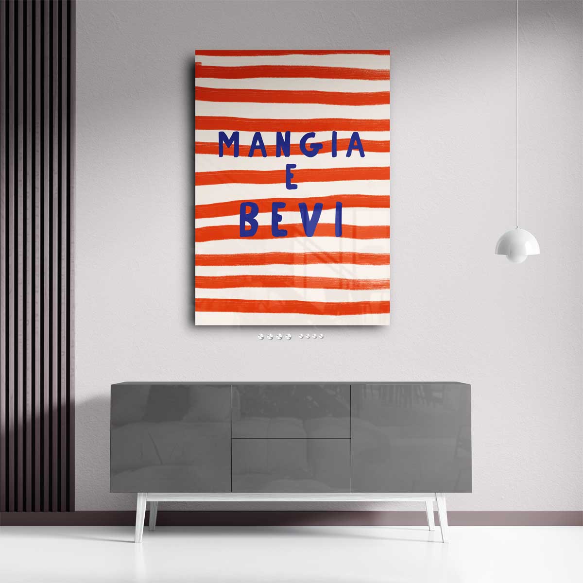 Mangia e bevi Kunstwerk-canvas-dibond-plexiglas-wanddecoratie-WallArtistic