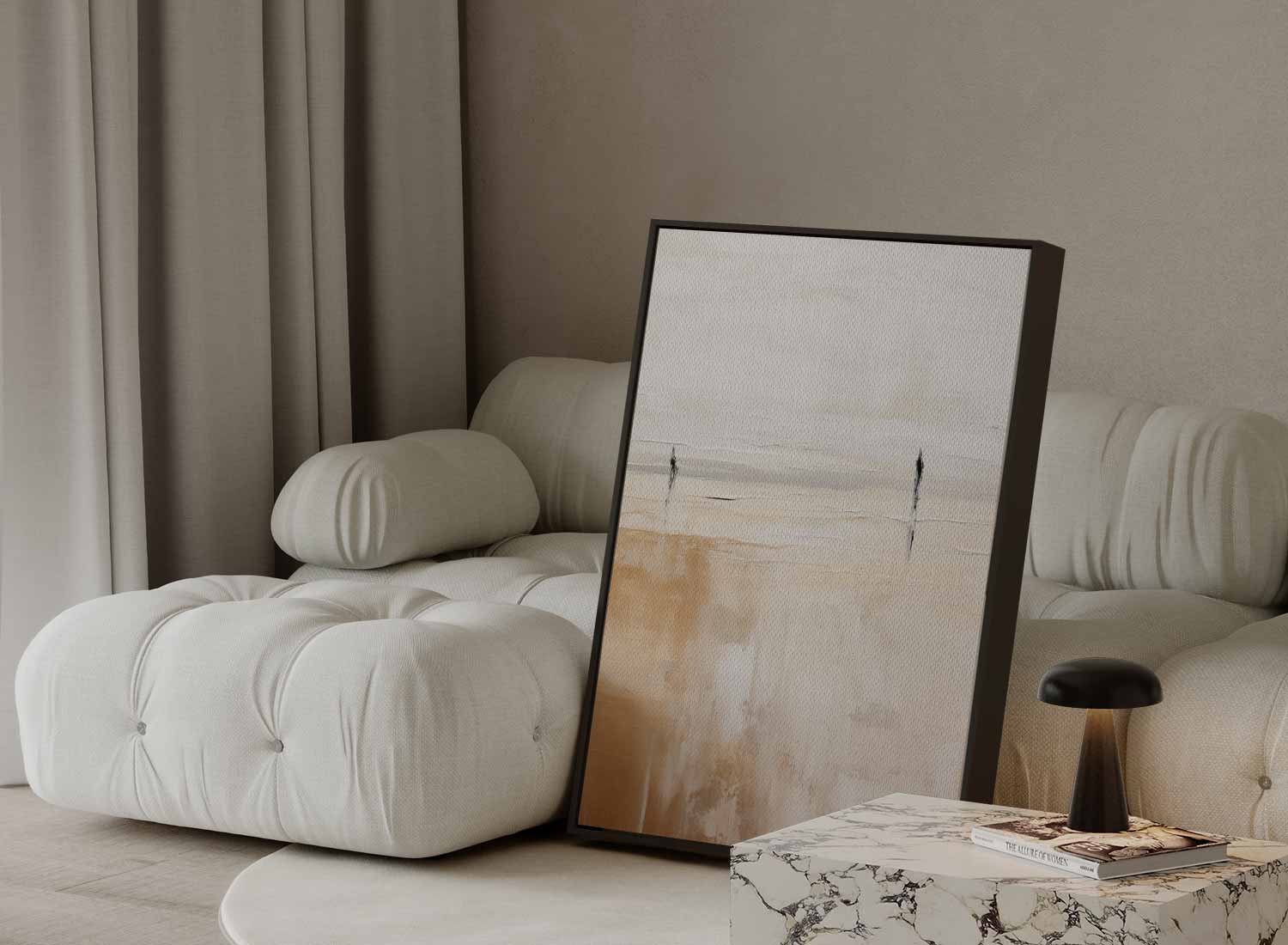 Stilte aan zee Kunstwerk-canvas-dibond-plexiglas-wanddecoratie-WallArtistic