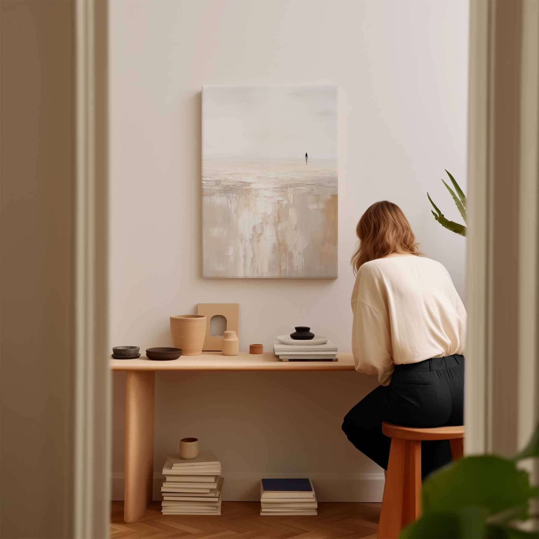 Alleen aan de waterlijn Kunstwerk-canvas-dibond-plexiglas-wanddecoratie-WallArtistic