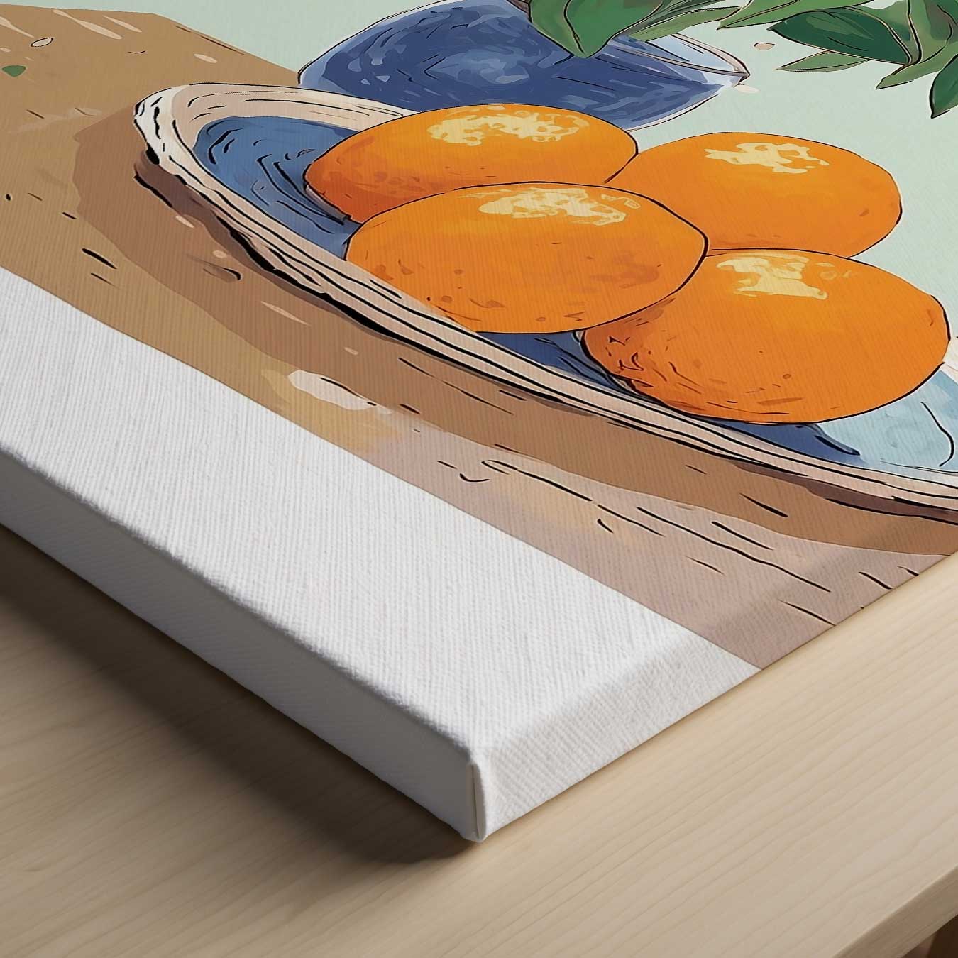 Sinaasappels op tafel