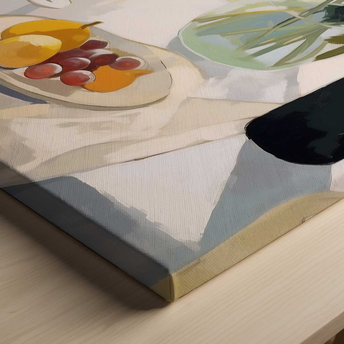 Zonnebloemen op tafel