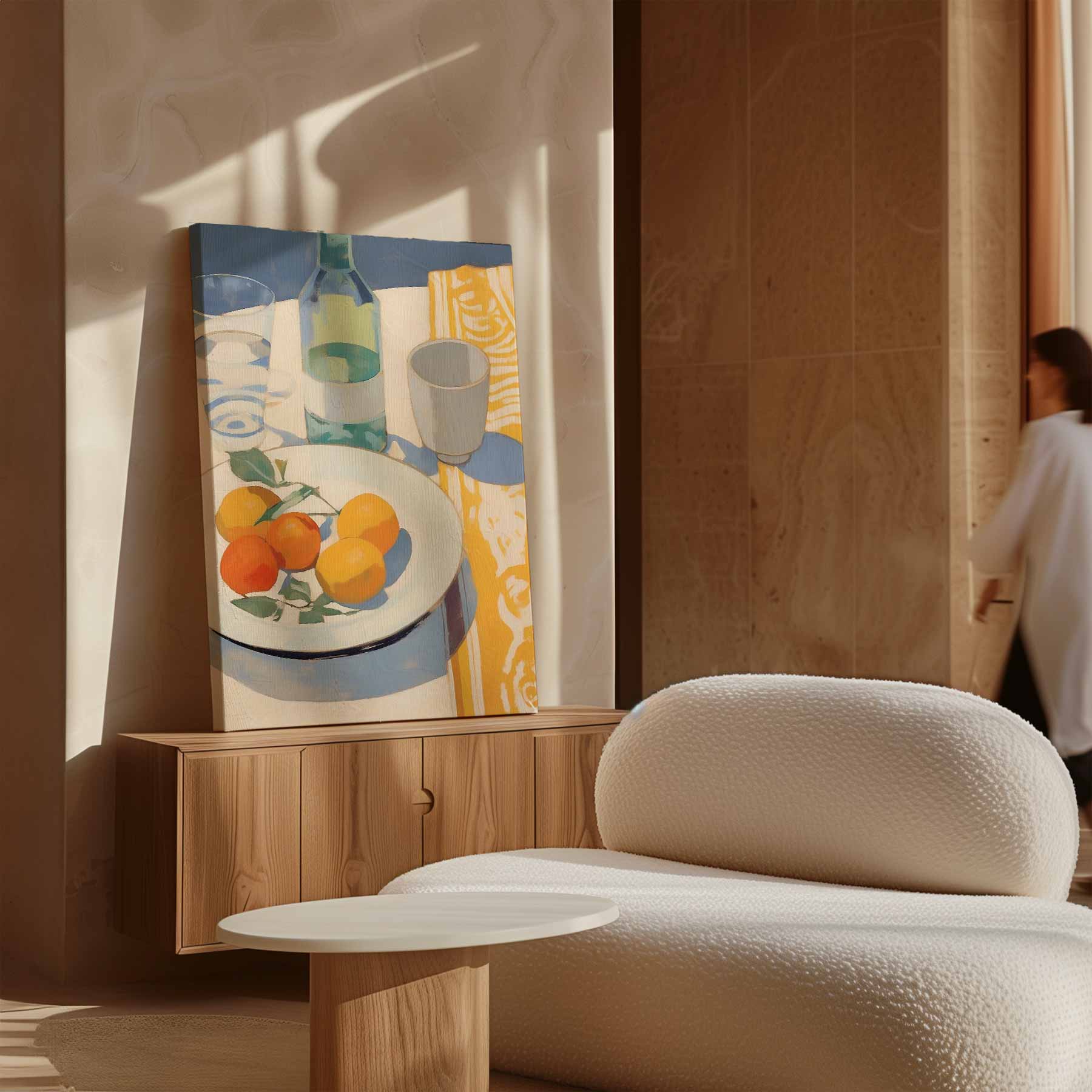 Fruit and striped dress