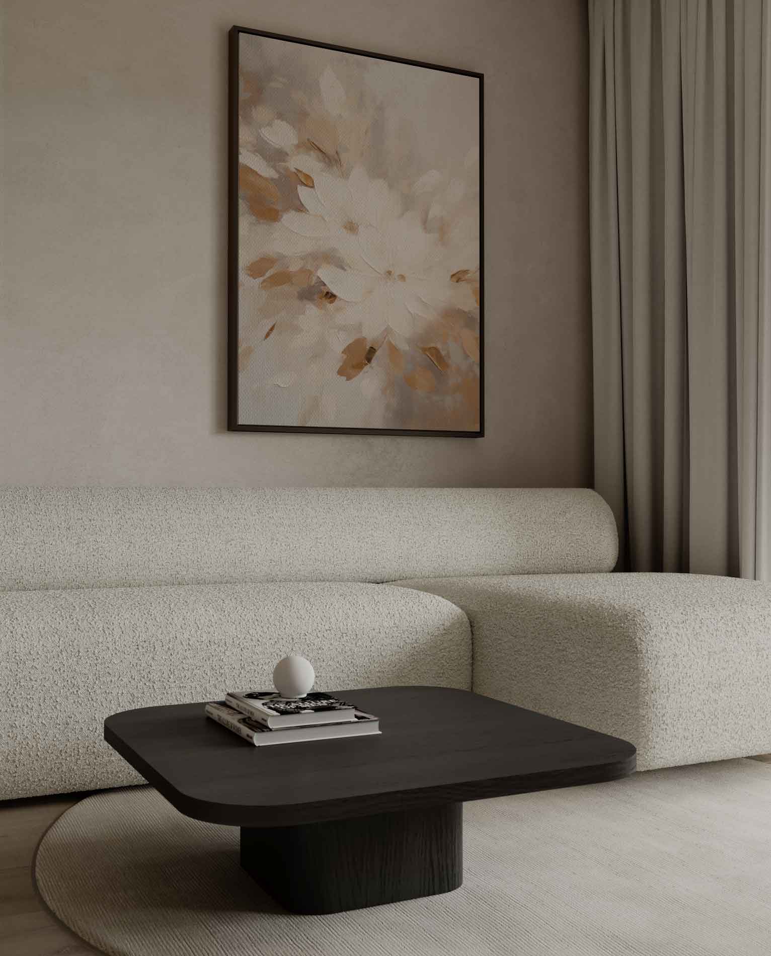 Flowers in soft shades