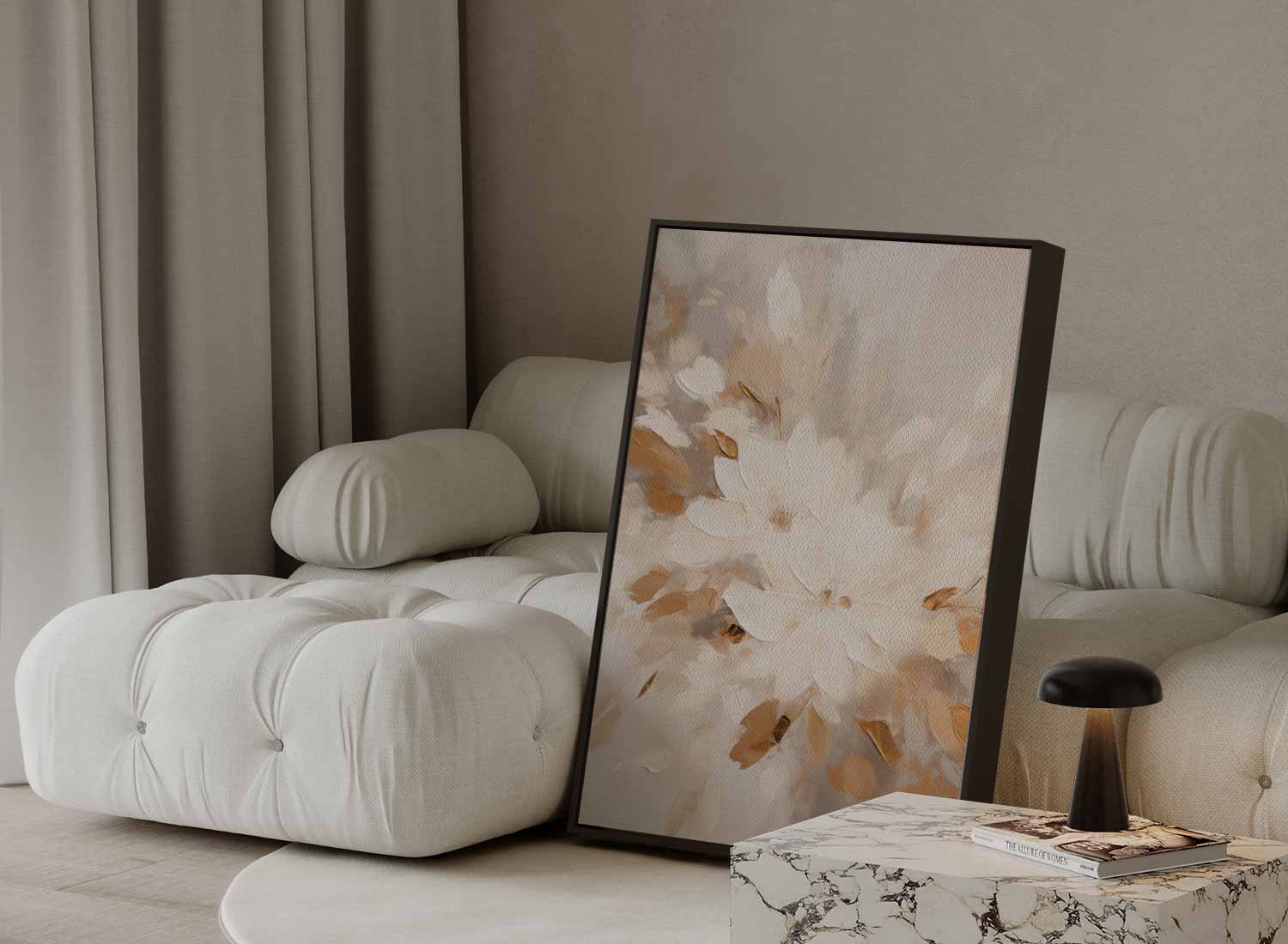 Flowers in soft shades