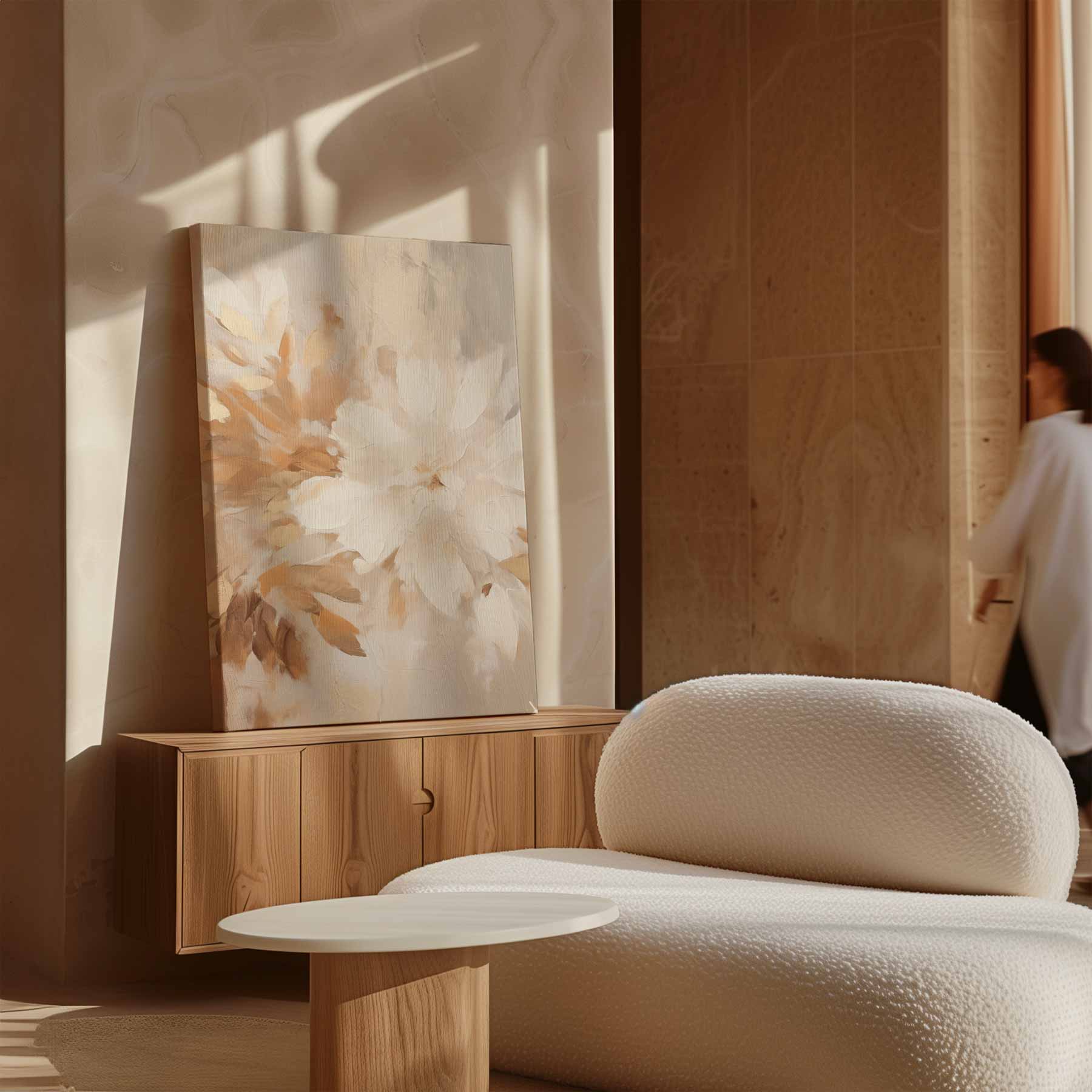 Blumen in warmen Tönen