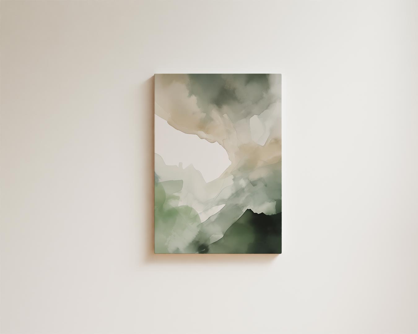 Grüne Aquarelltextur