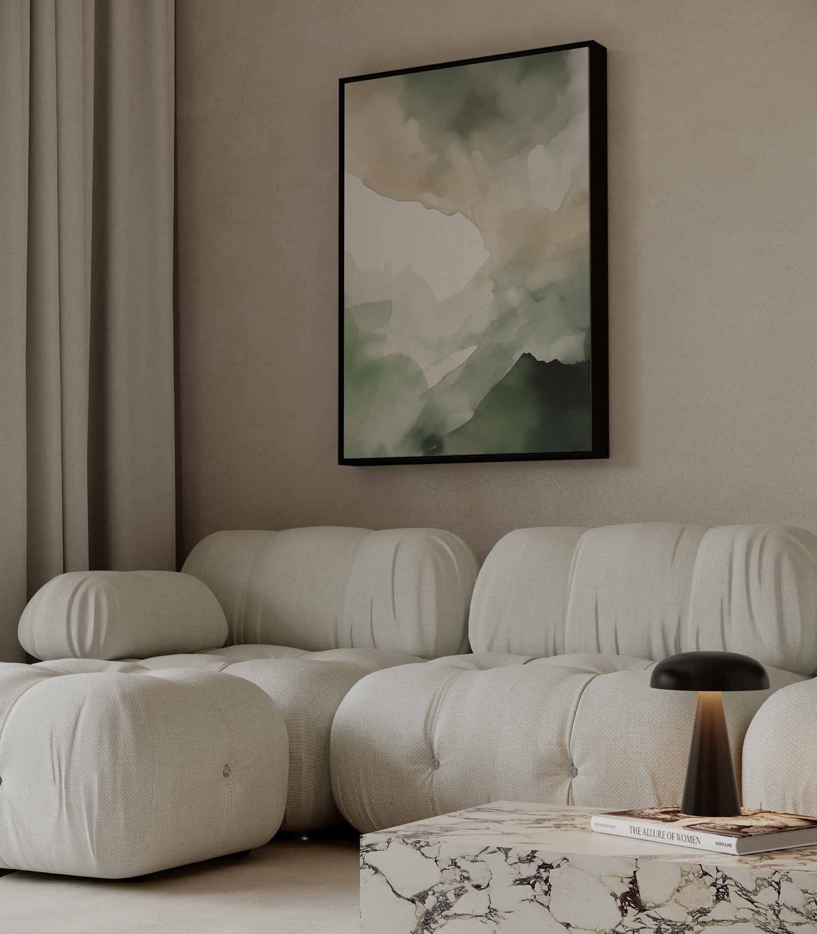 Grüne Aquarelltextur