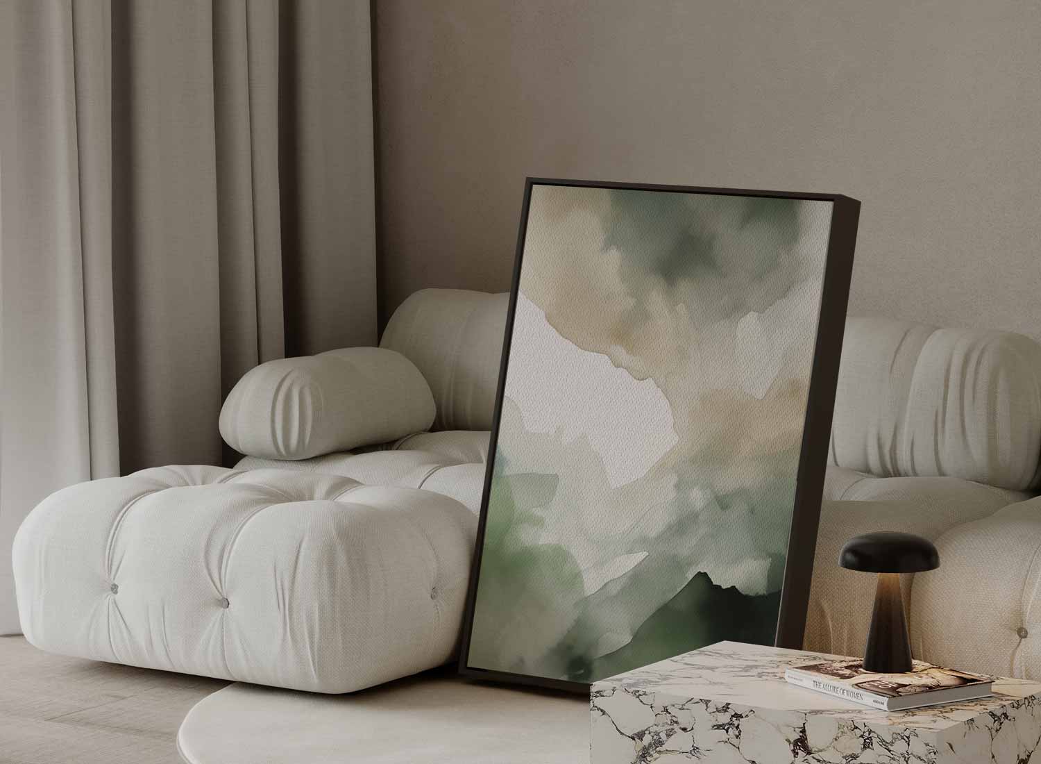 Green watercolor texture