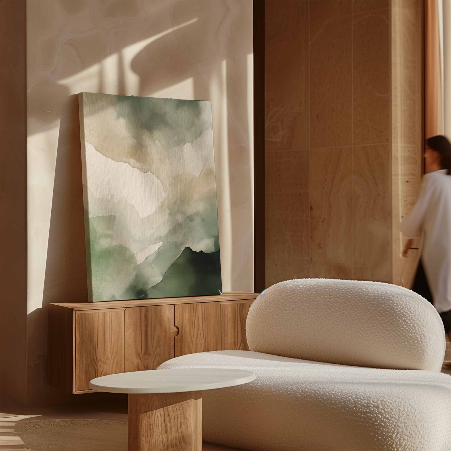 Grüne Aquarelltextur