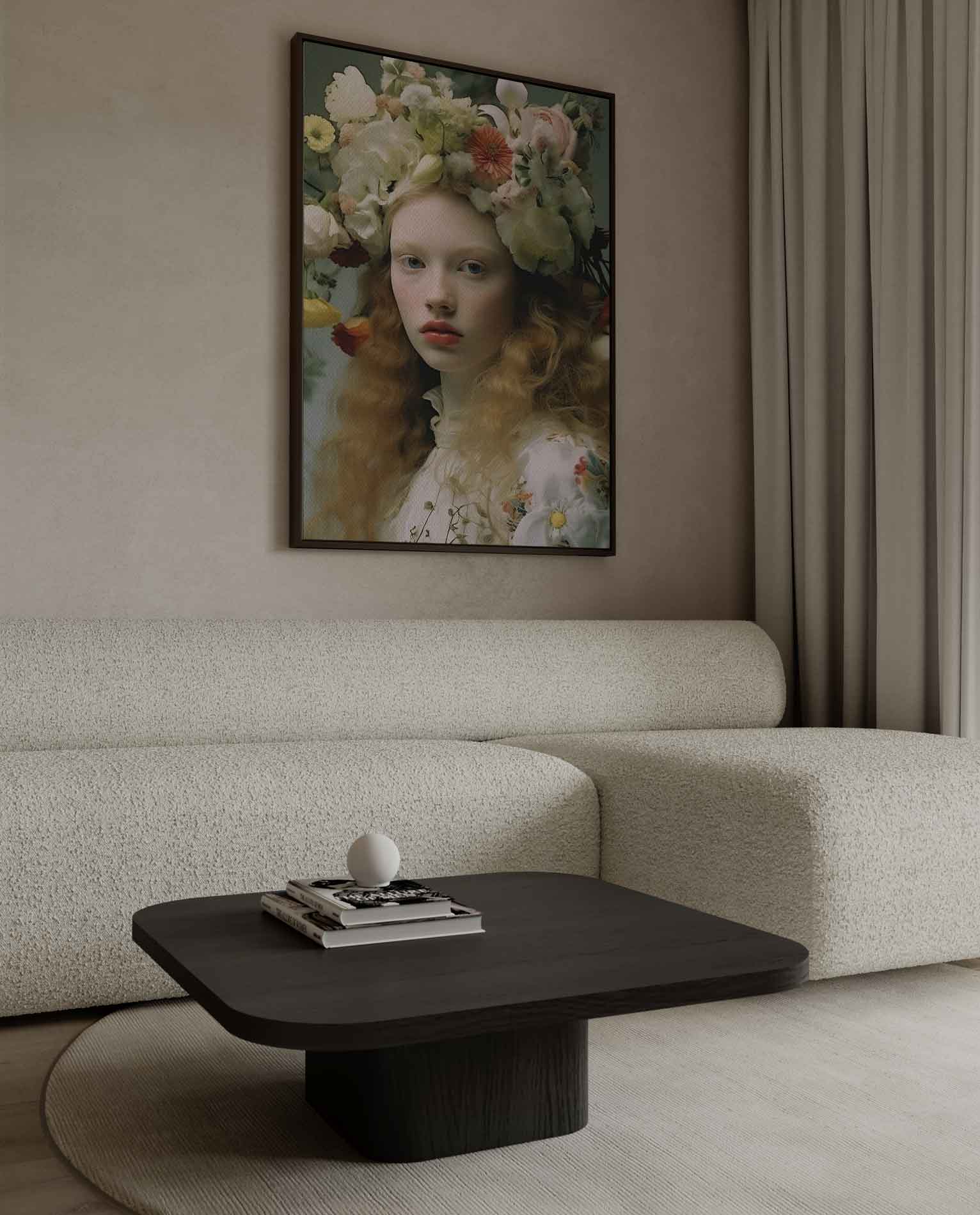 Portrait with flower crown II