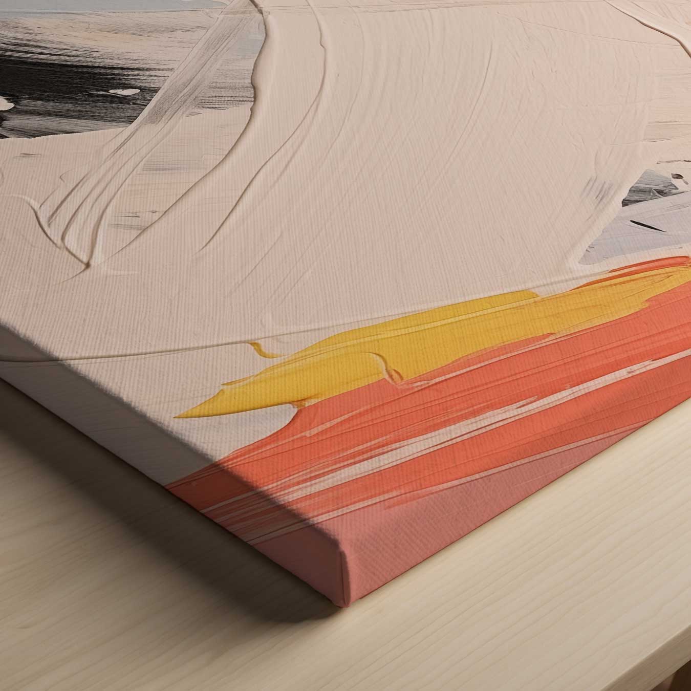 Abstract sunrise with yellow accents