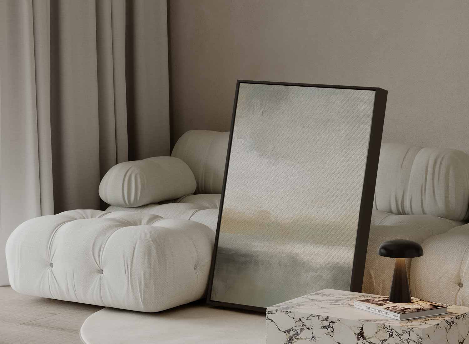 Zandwolk in neutrale tinten