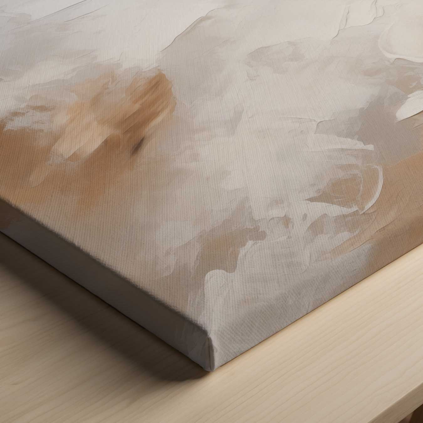 Warme abstractie in natuurlijke kleuren