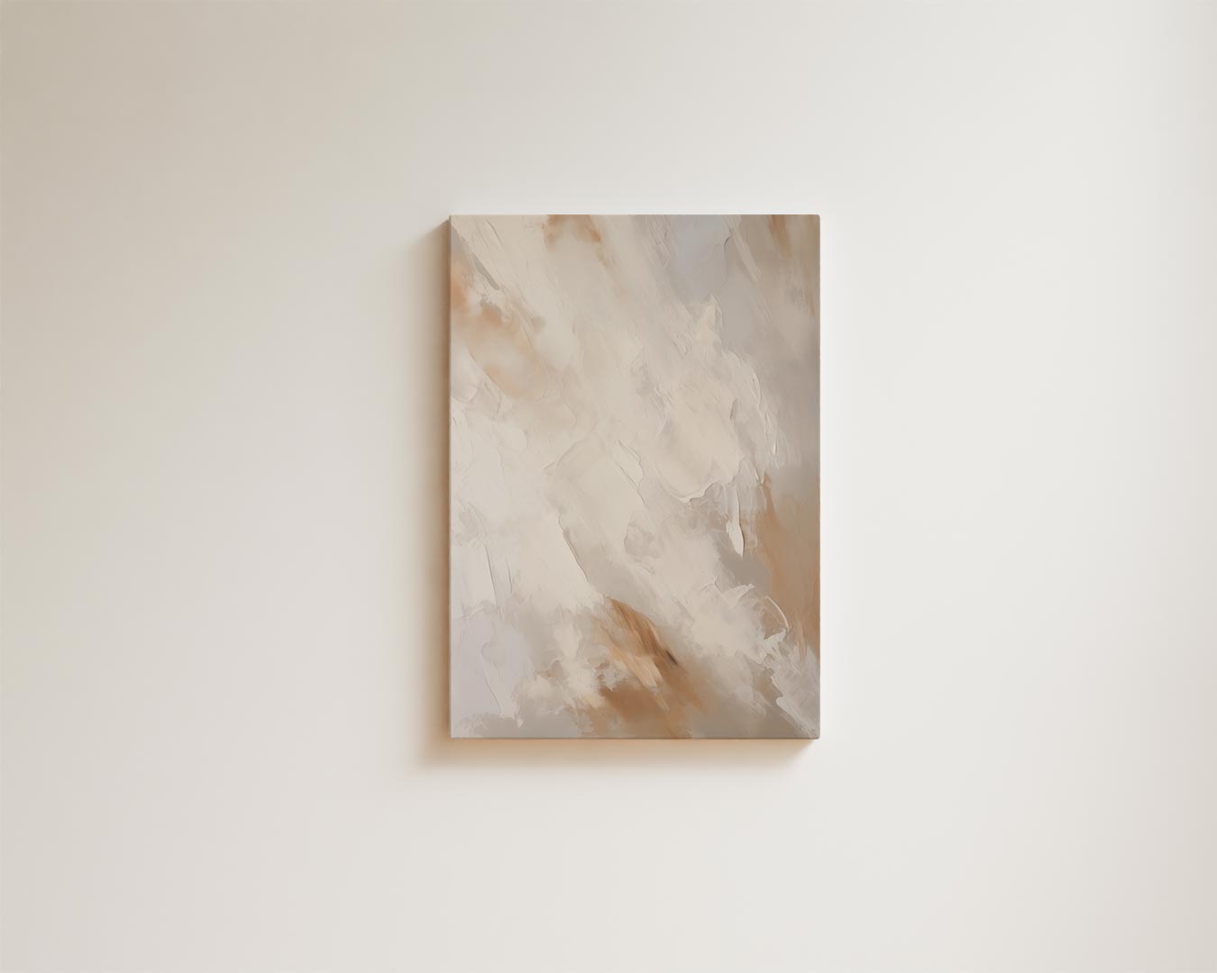 Warme abstractie in natuurlijke kleuren