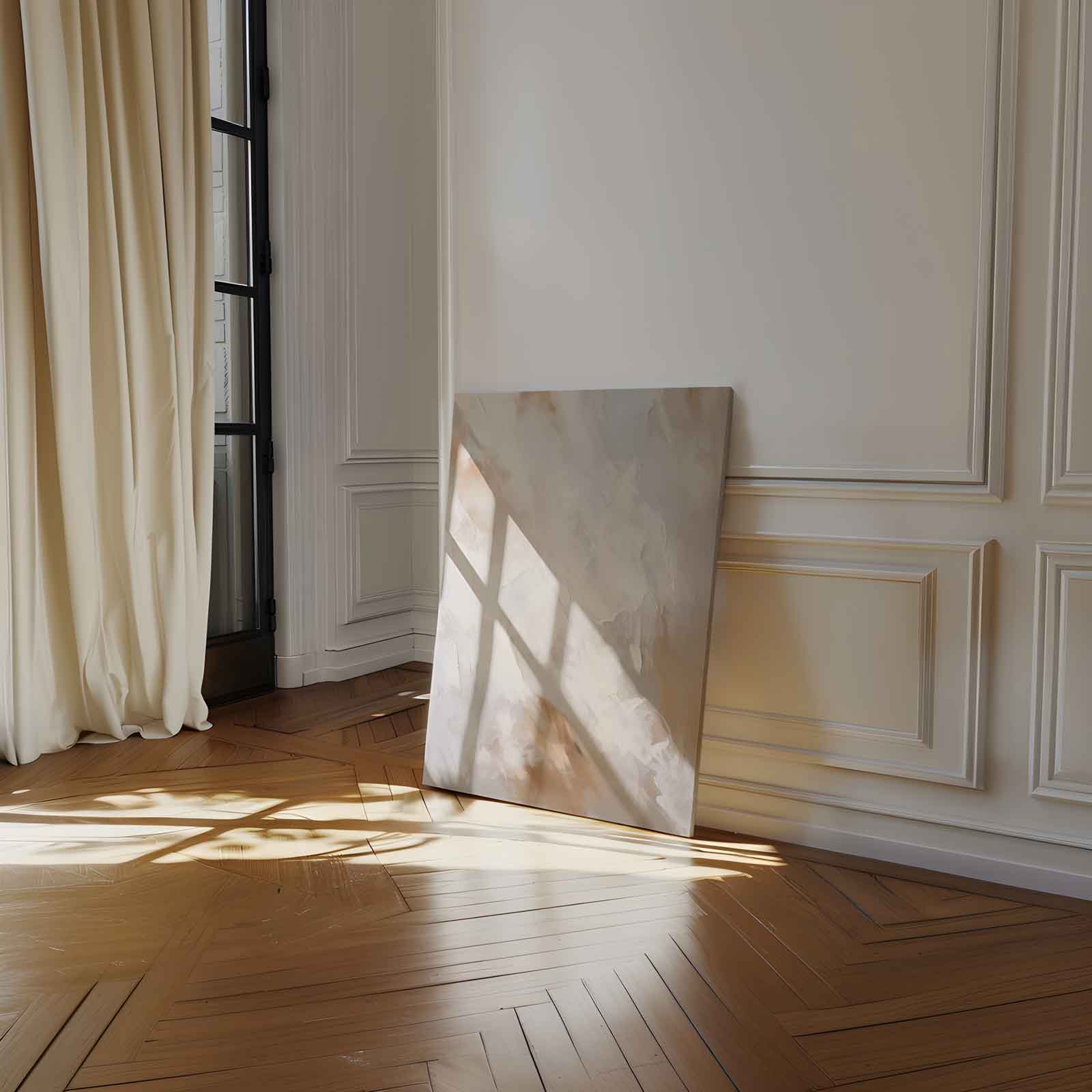 Warme abstractie in natuurlijke kleuren