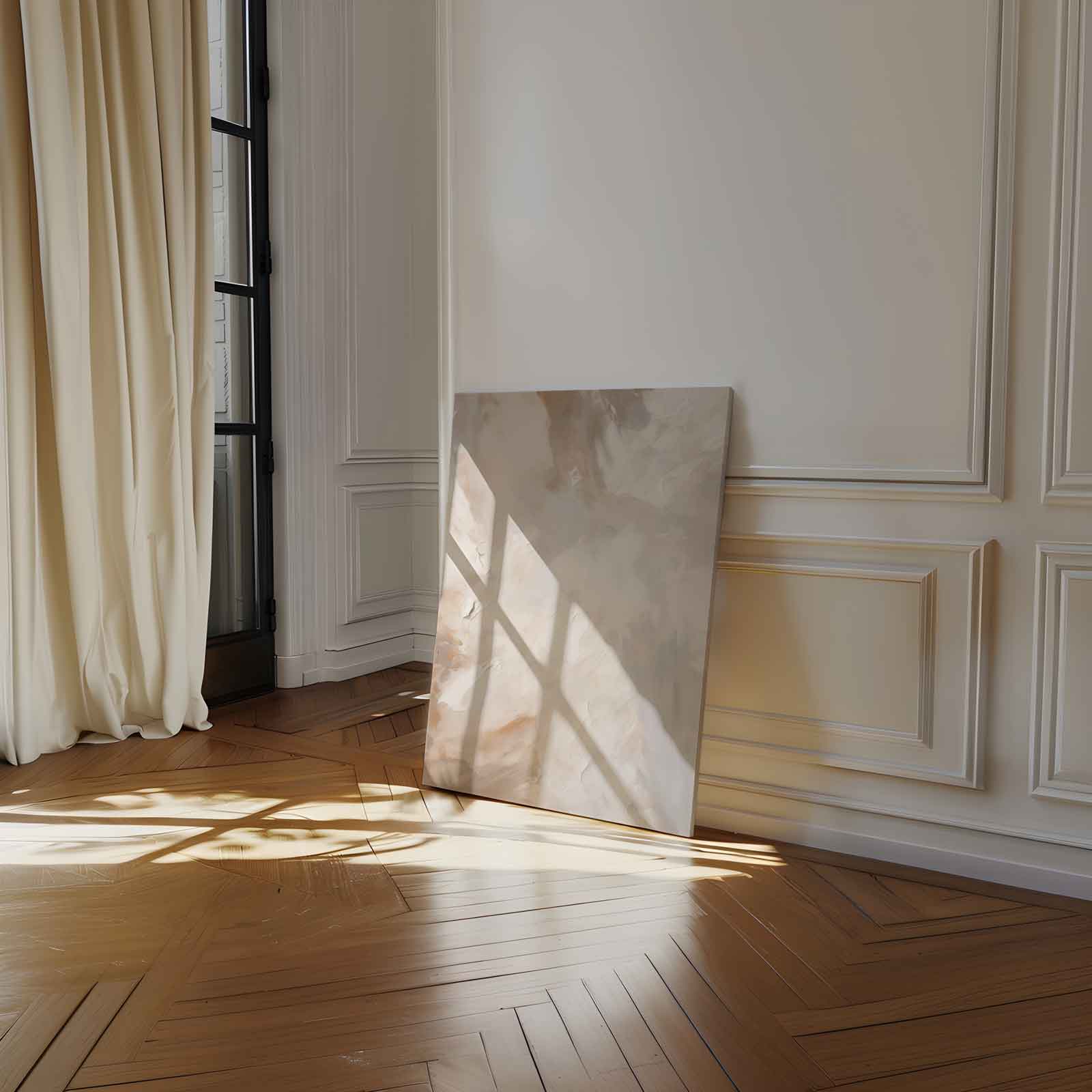 Erdtöne in fließender Komposition