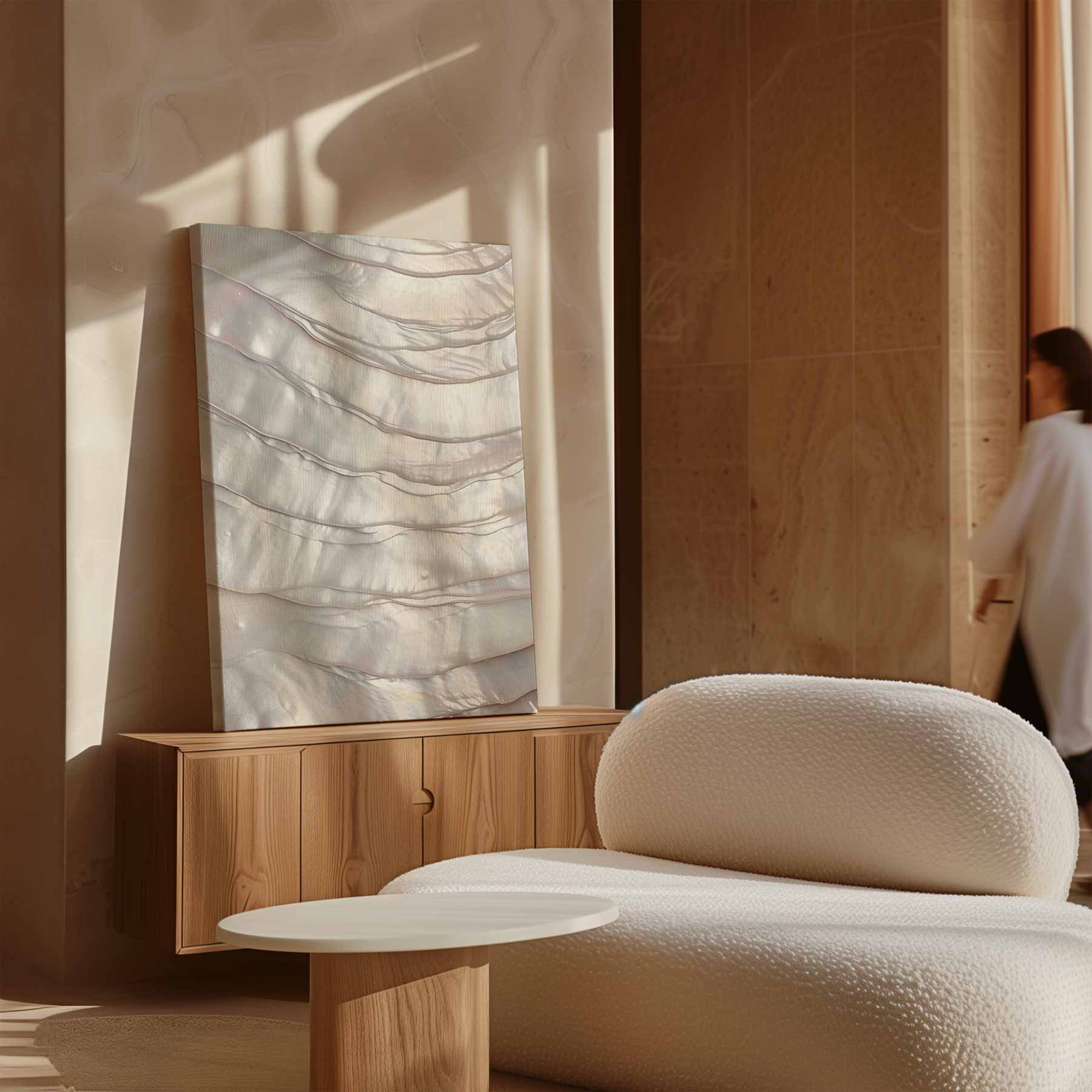 Perlmuttschichten in Licht