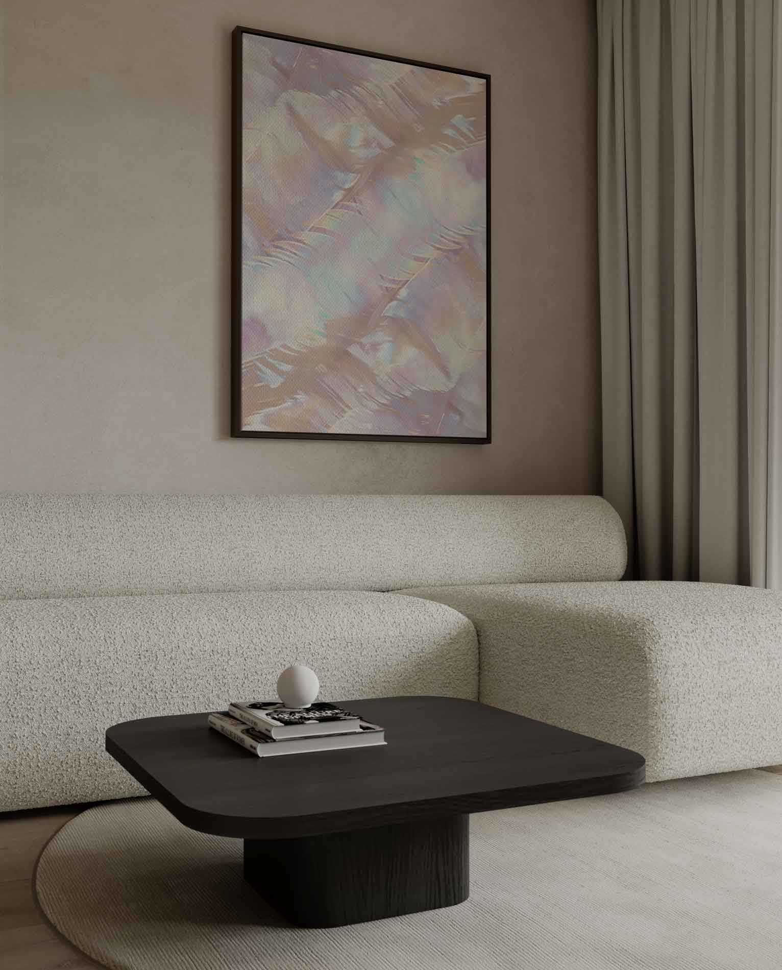 Schillernde Abstraktion in Pastellfarben