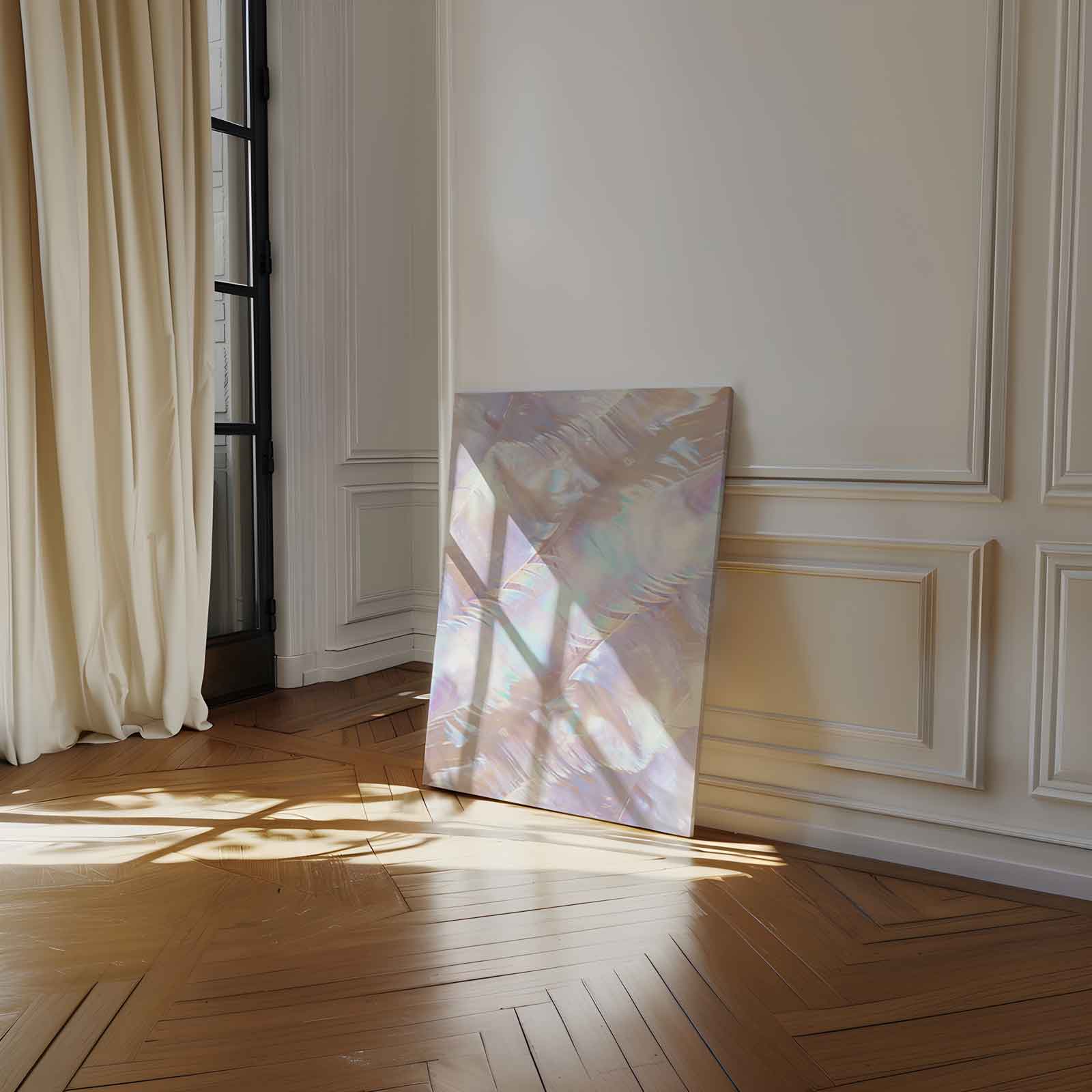 Schillernde Abstraktion in Pastellfarben