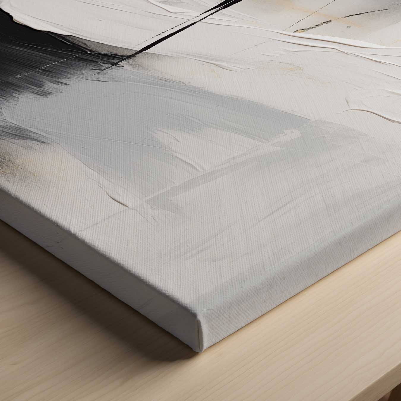 Abstract contrasting planes in black and white