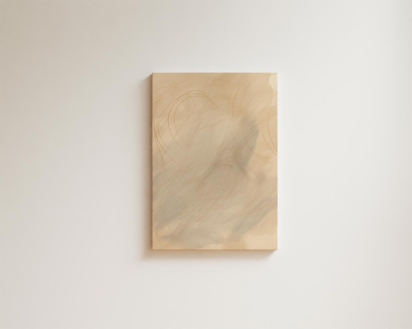 Beige background with curved lines