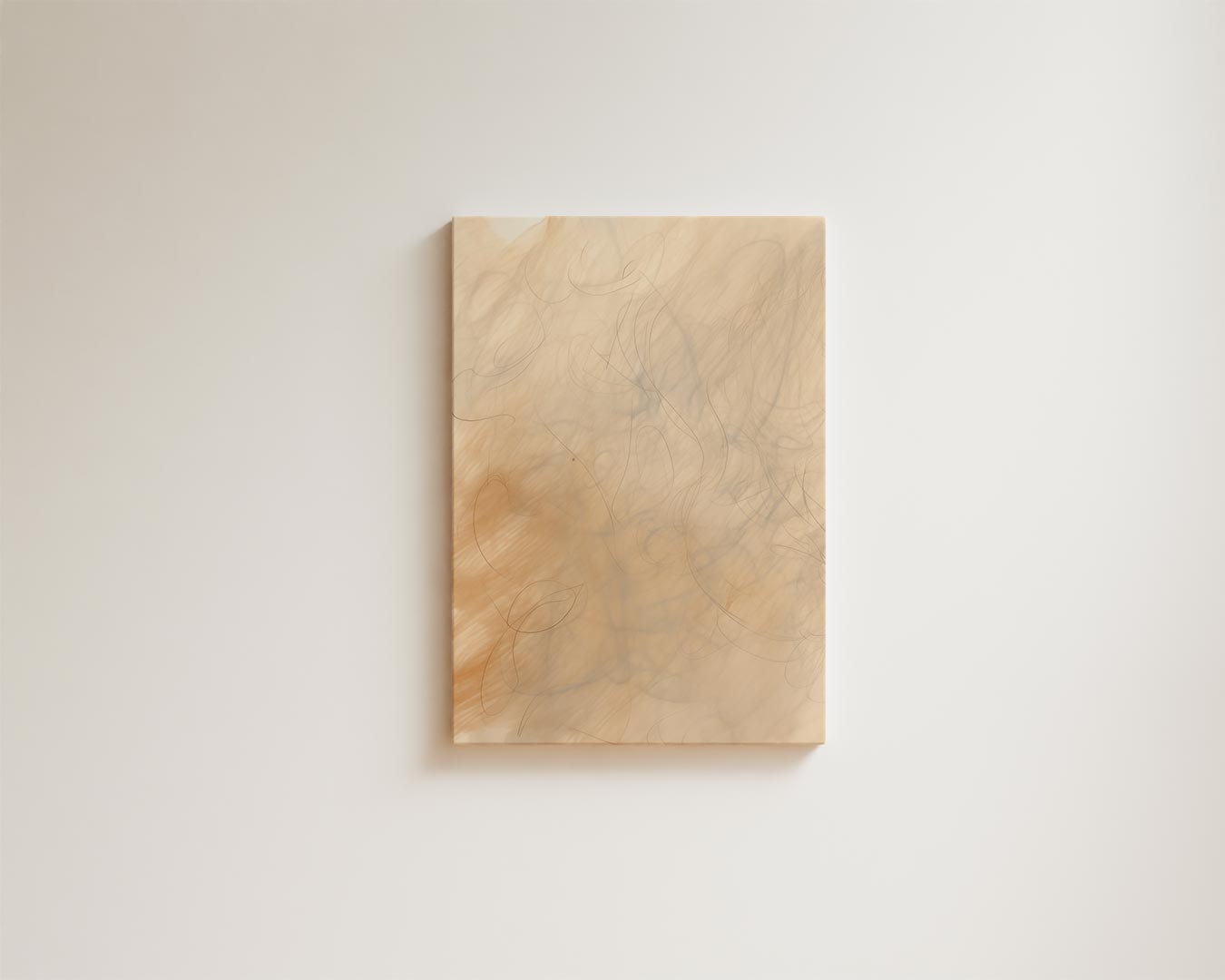 Organic shapes in warm tones